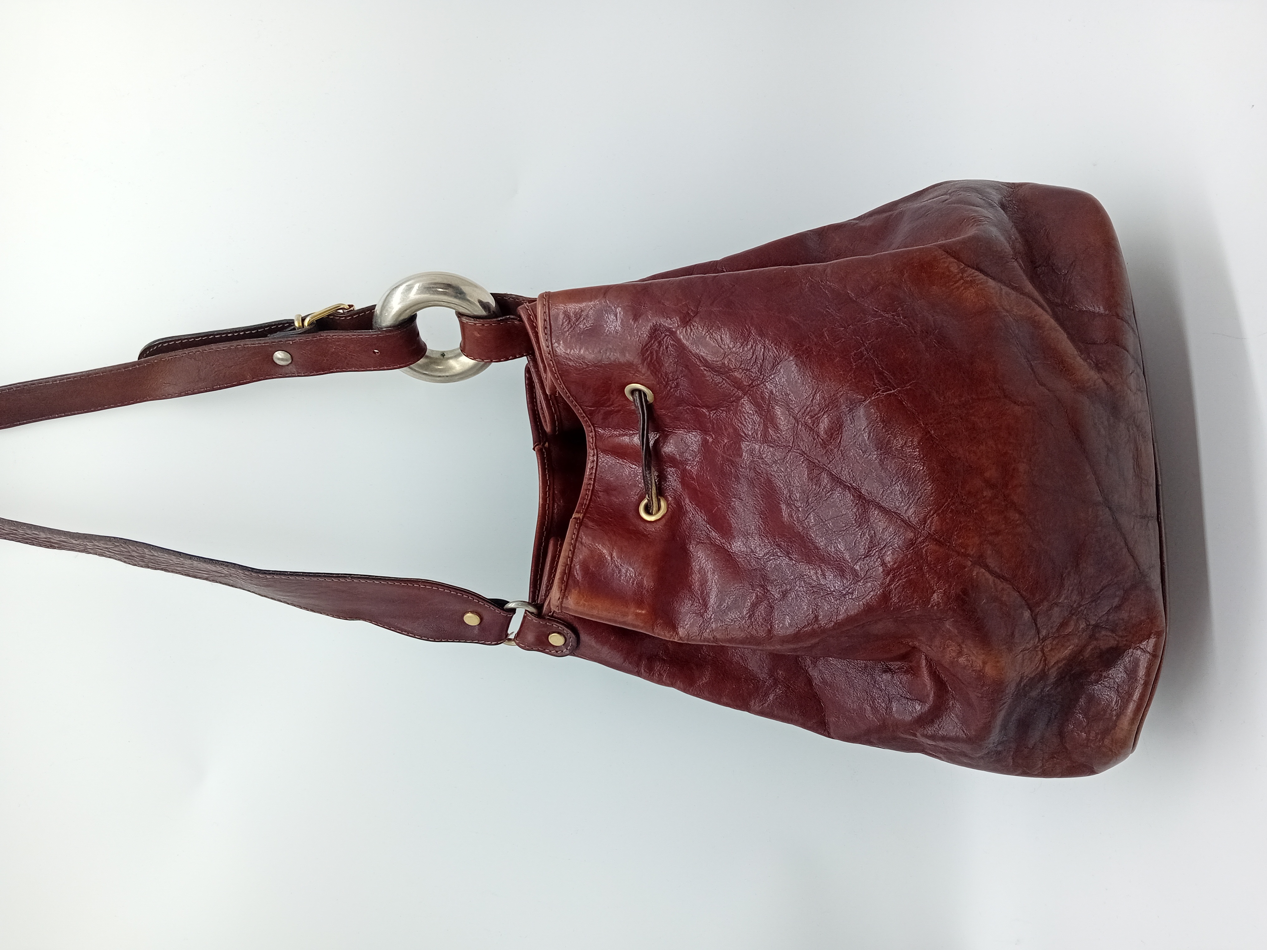 Sac Seau Vintage En Cuir