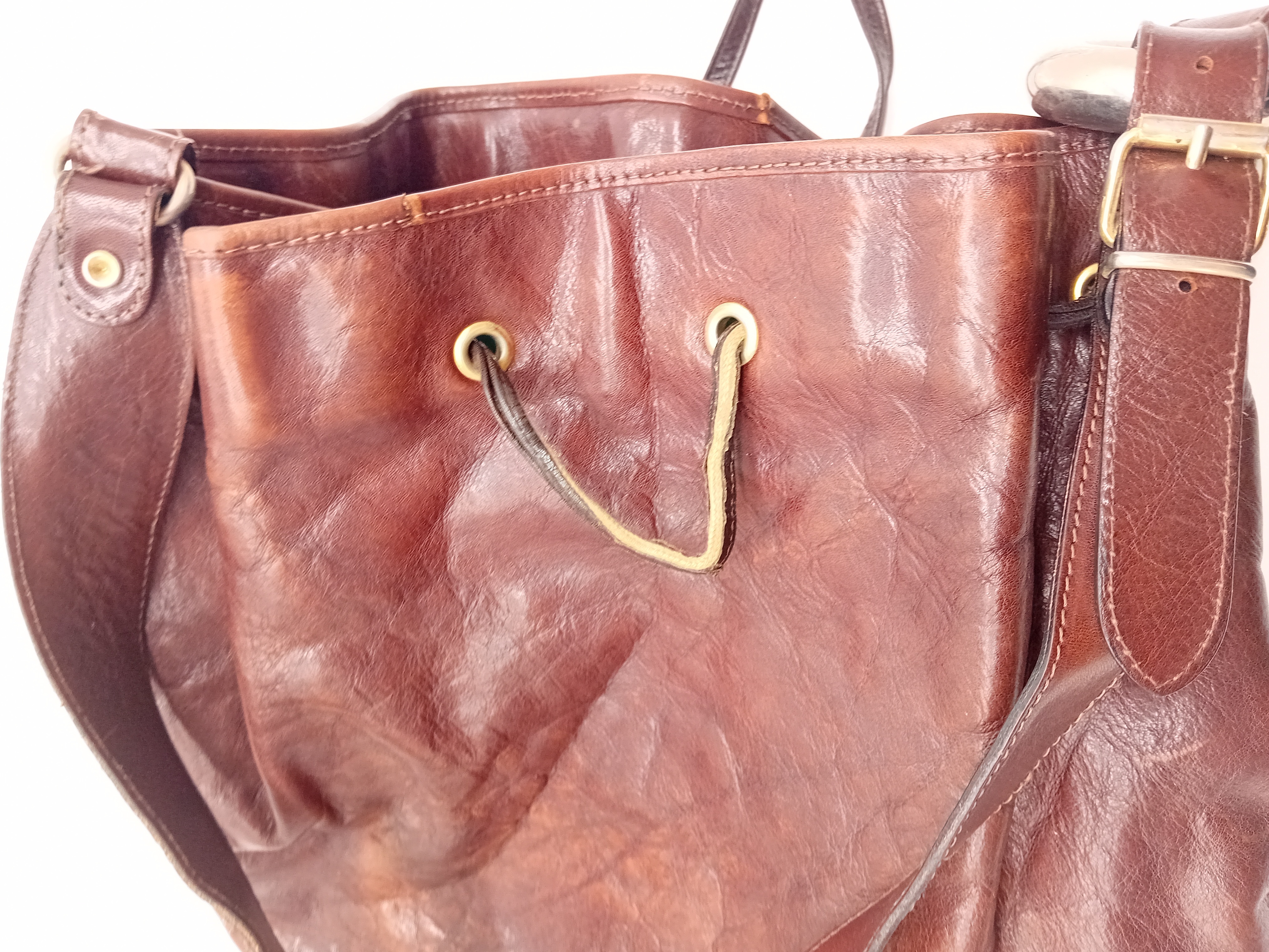 Sac Seau Vintage En Cuir
