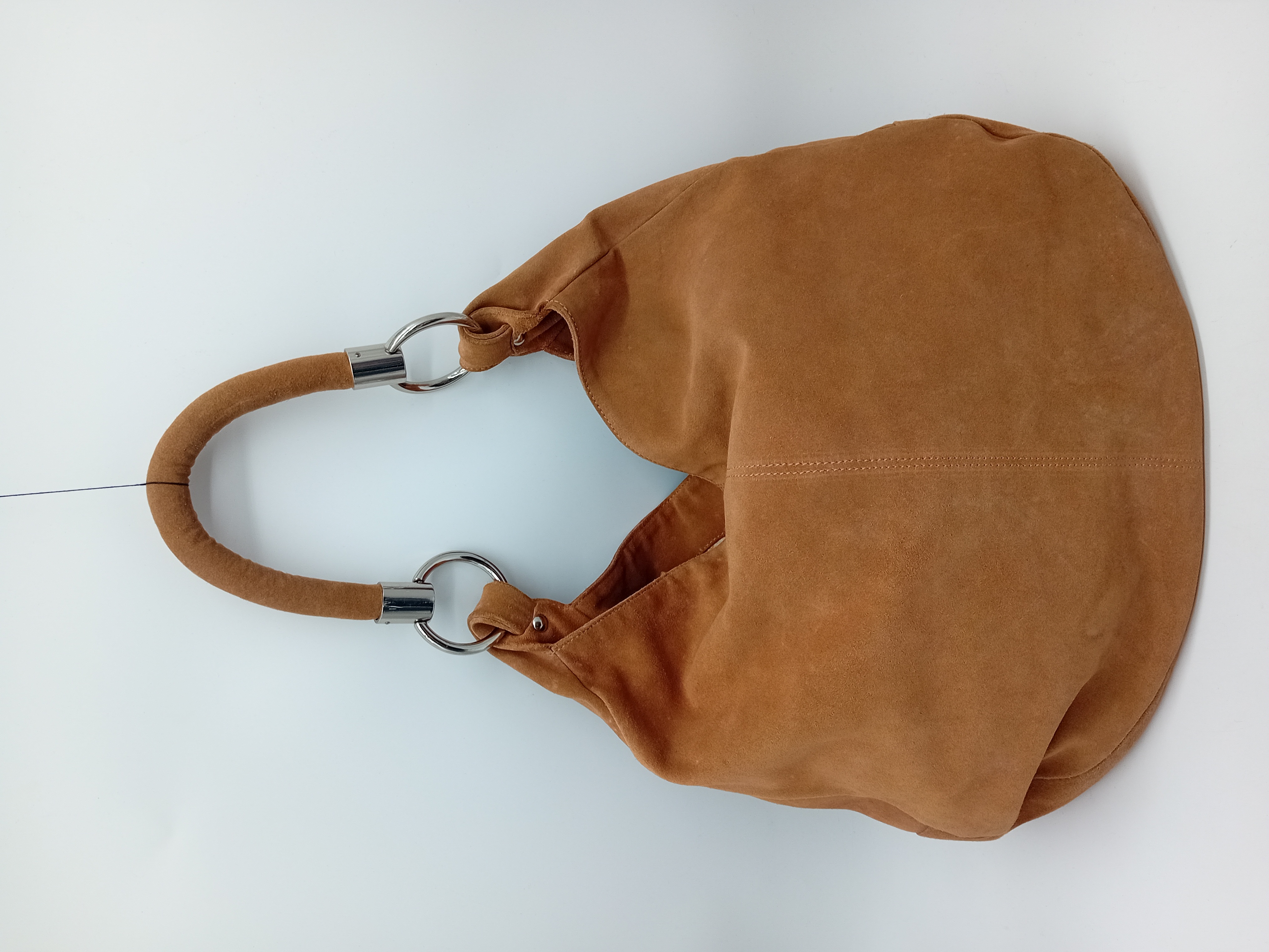 Sac Hobo En Daim Marron Mer Du Nord