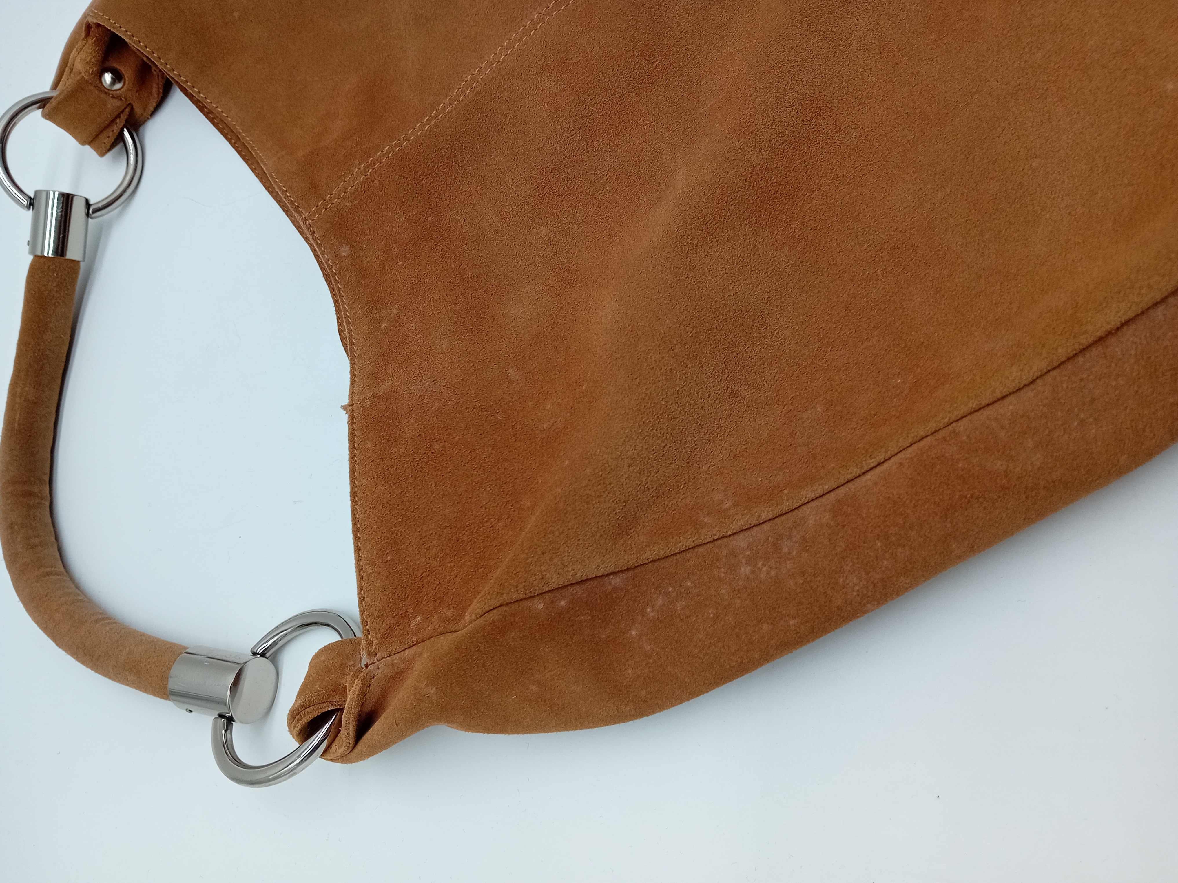 Sac Hobo En Daim Marron Mer Du Nord