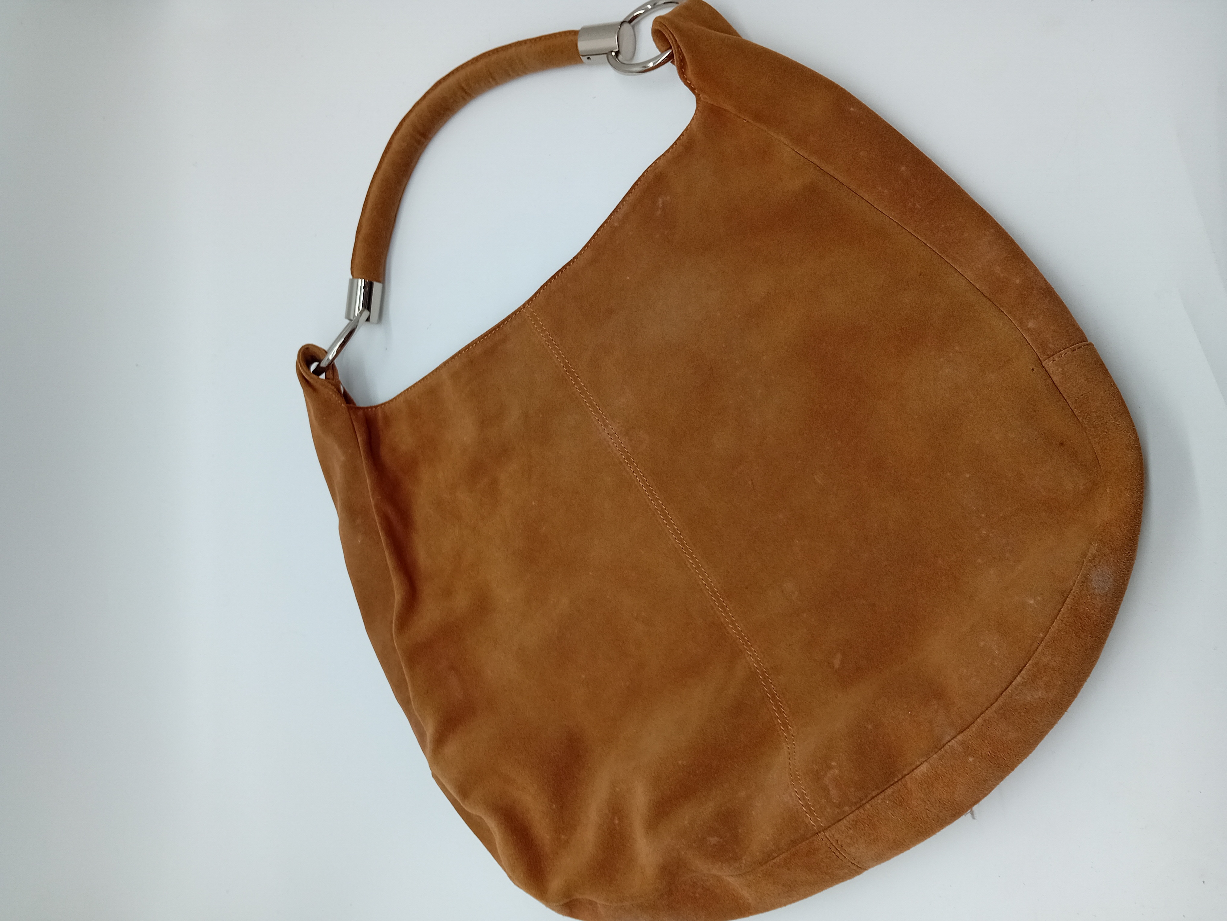 Sac Hobo En Daim Marron Mer Du Nord