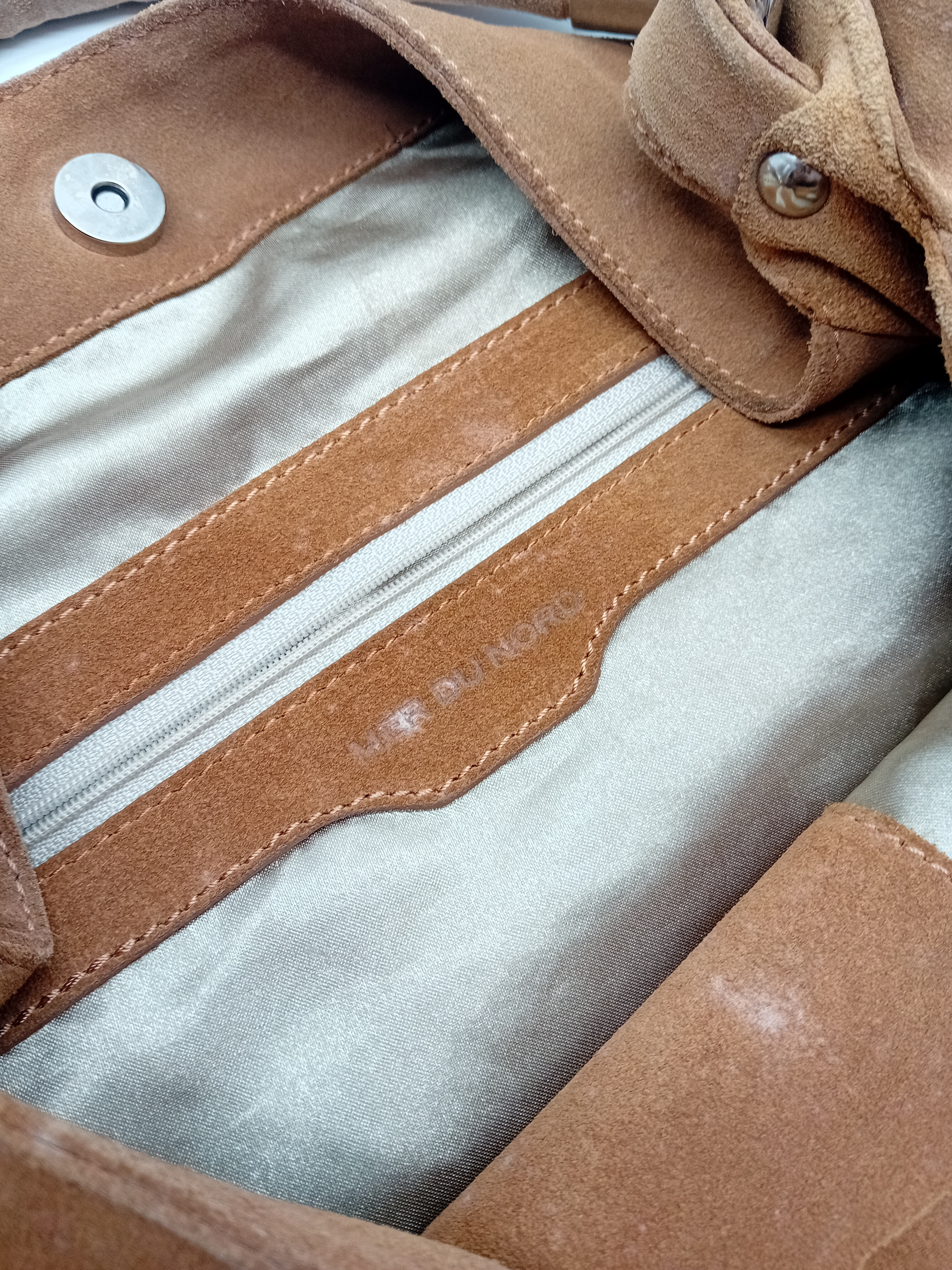 Sac Hobo En Daim Marron Mer Du Nord
