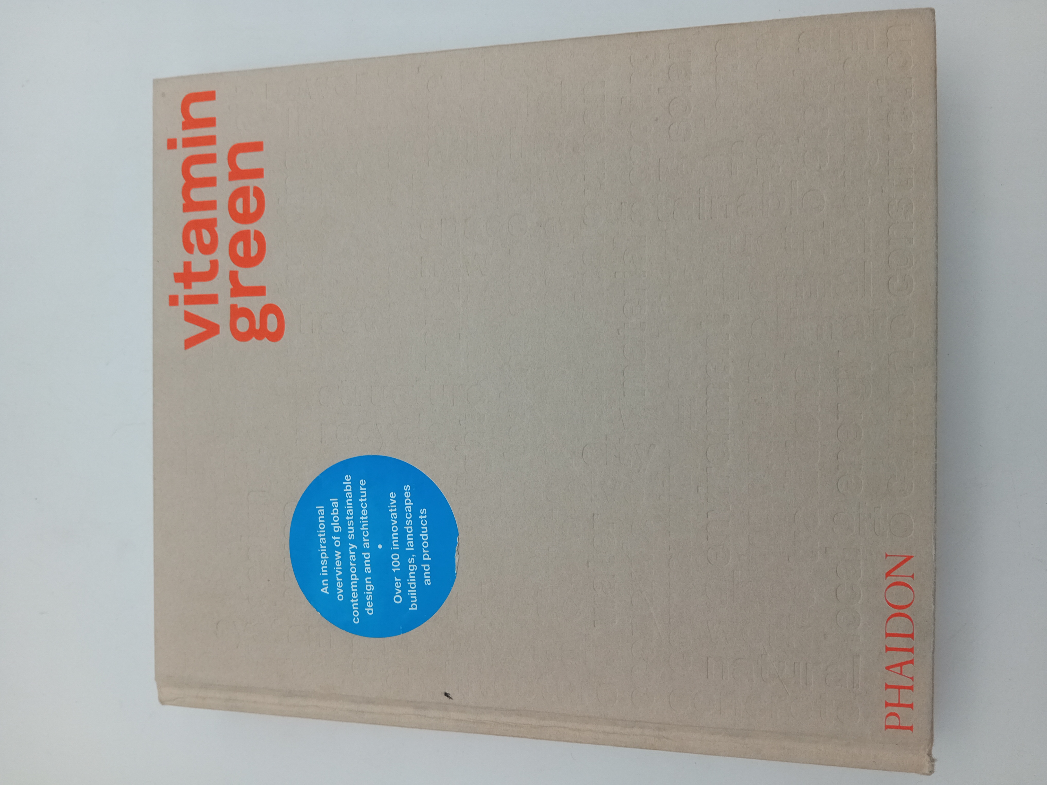 Livre Vitamin Green Phaidon Architecture Durable (BL906)