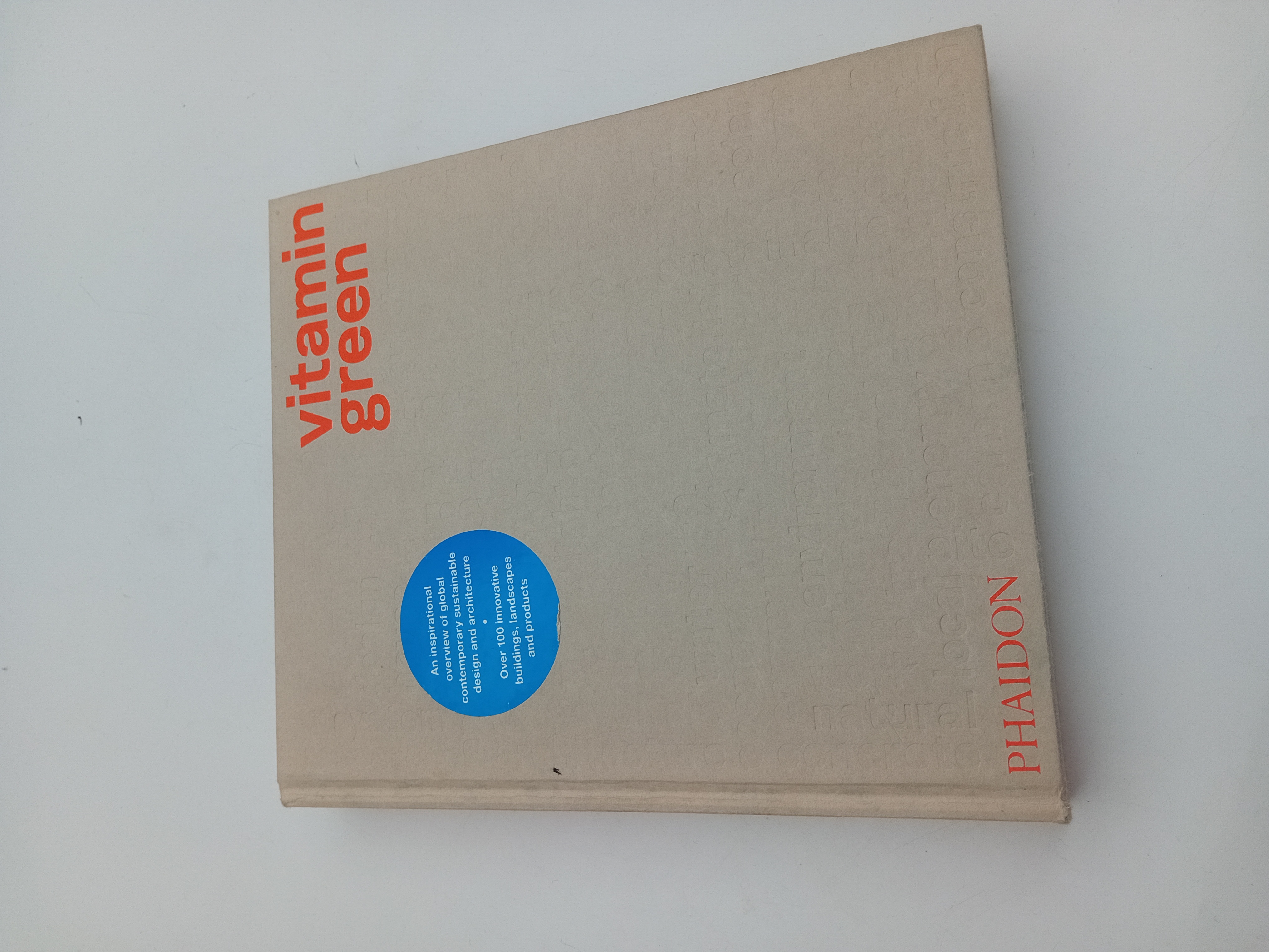 Livre Vitamin Green Phaidon Architecture Durable (BL906)