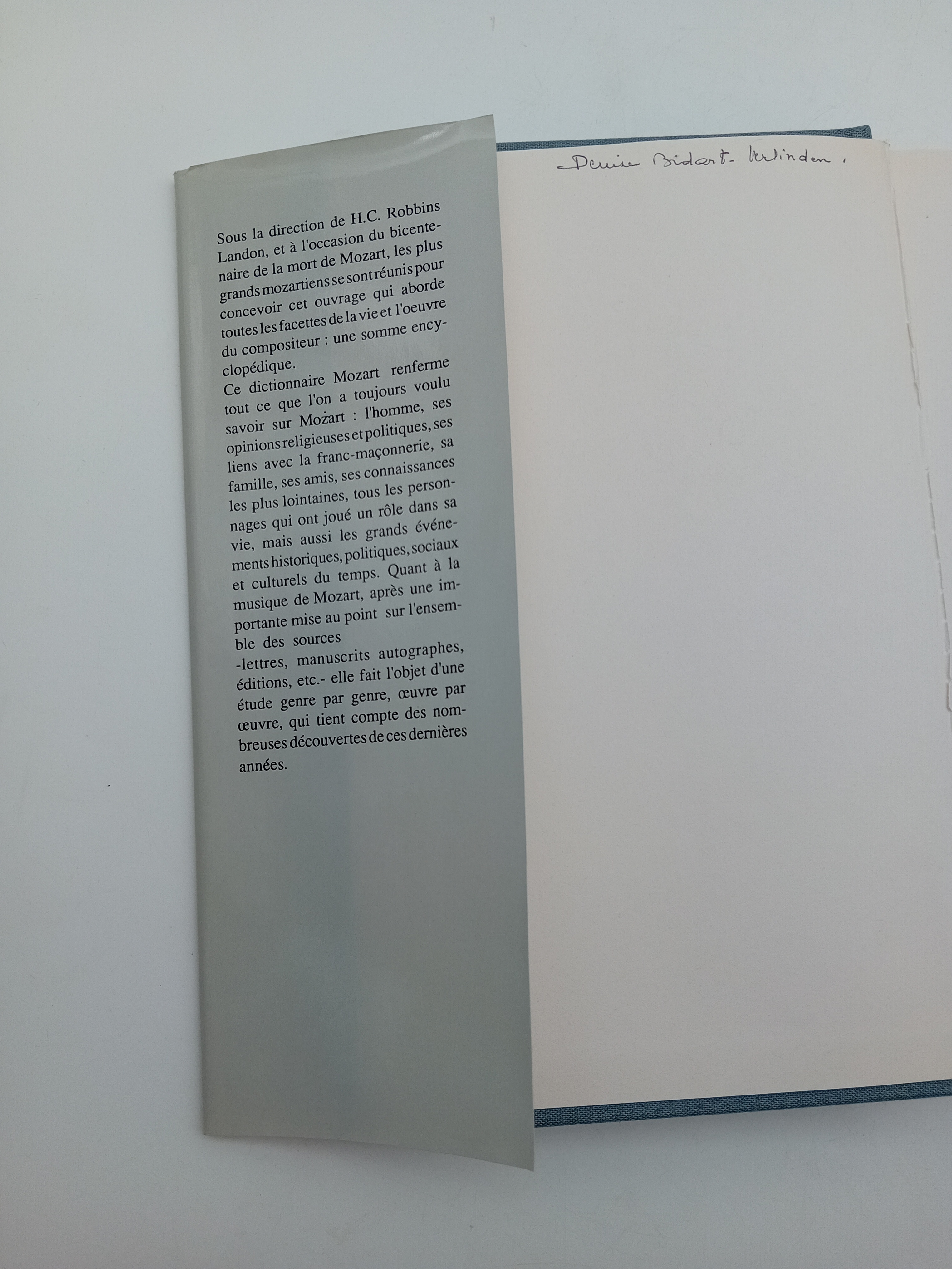 Dictionnaire Mozart Jc Lattès (BL928)