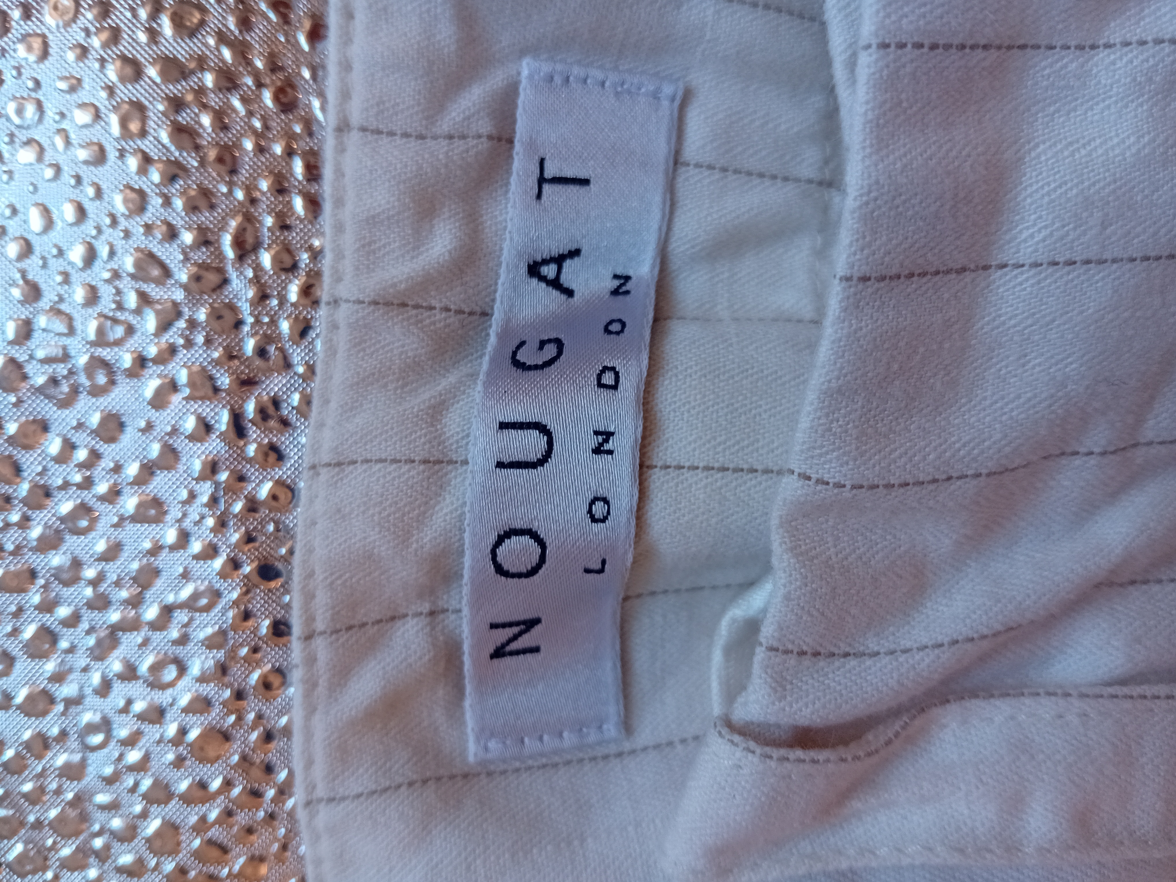 Pantalon Large Rayé Nougat London