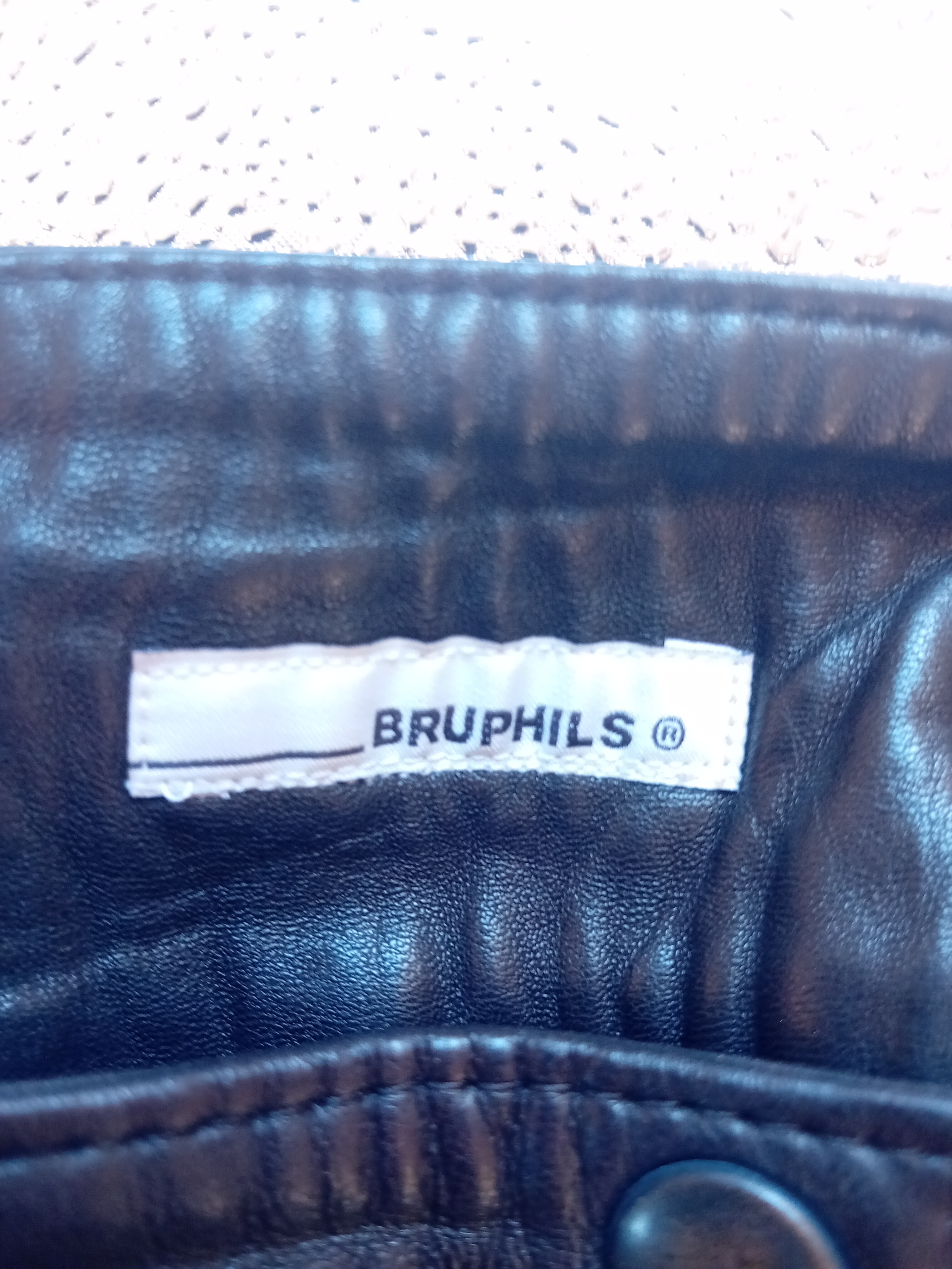 Pantalon Cuir Marron Bruphils