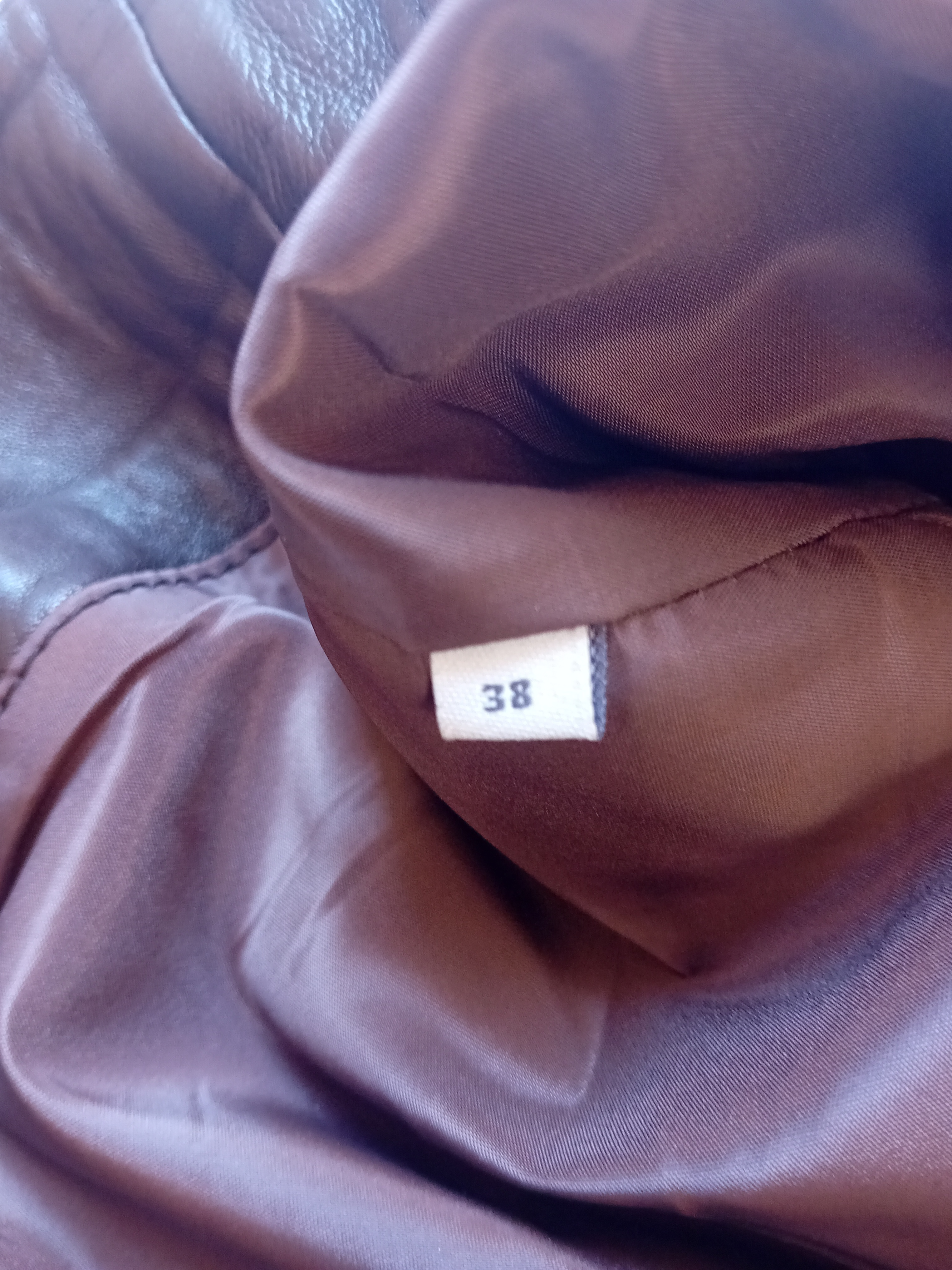 Pantalon Cuir Marron Bruphils