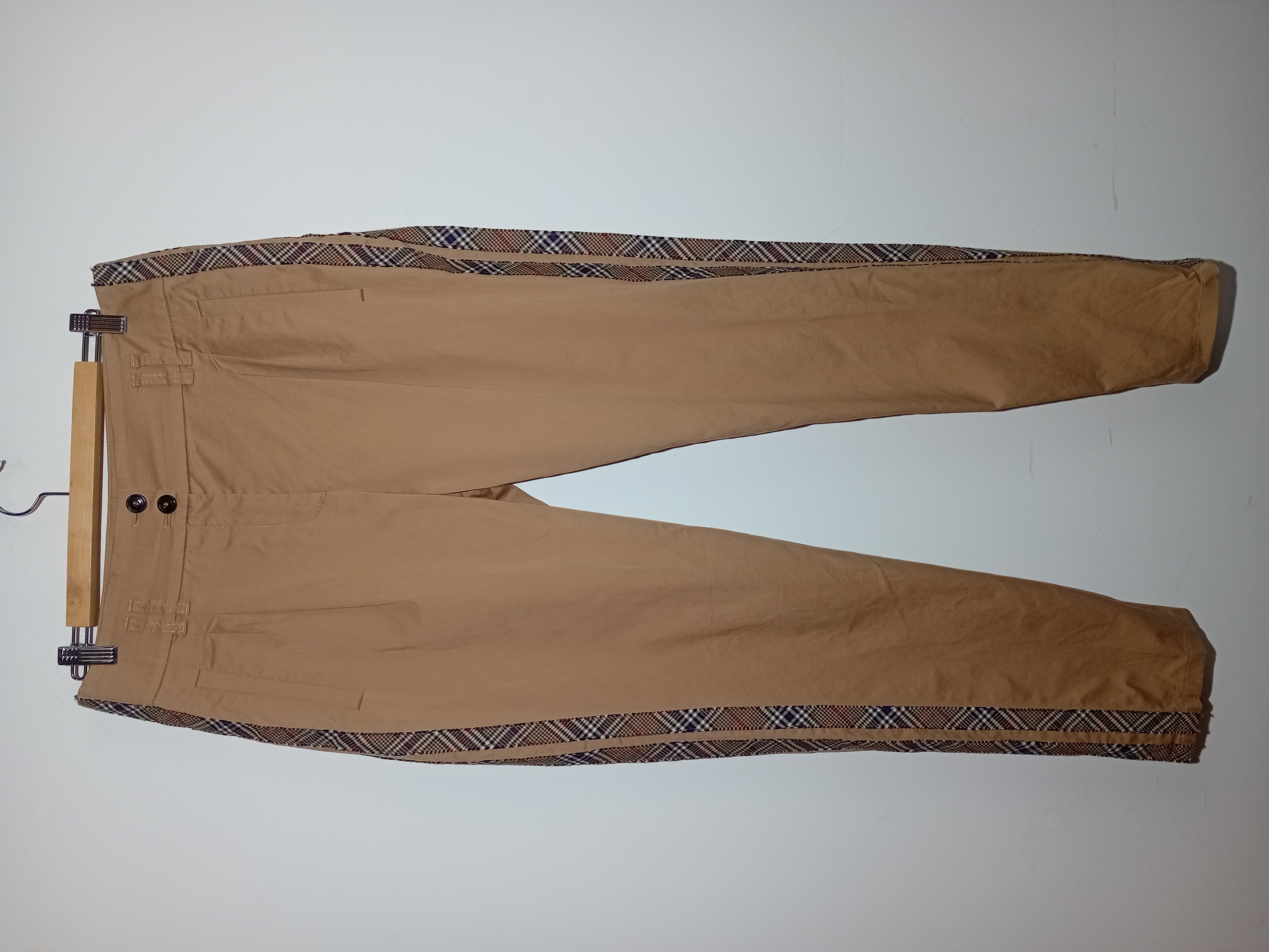 Pantalon Chino Beige Bandes Carreaux Marc Cain