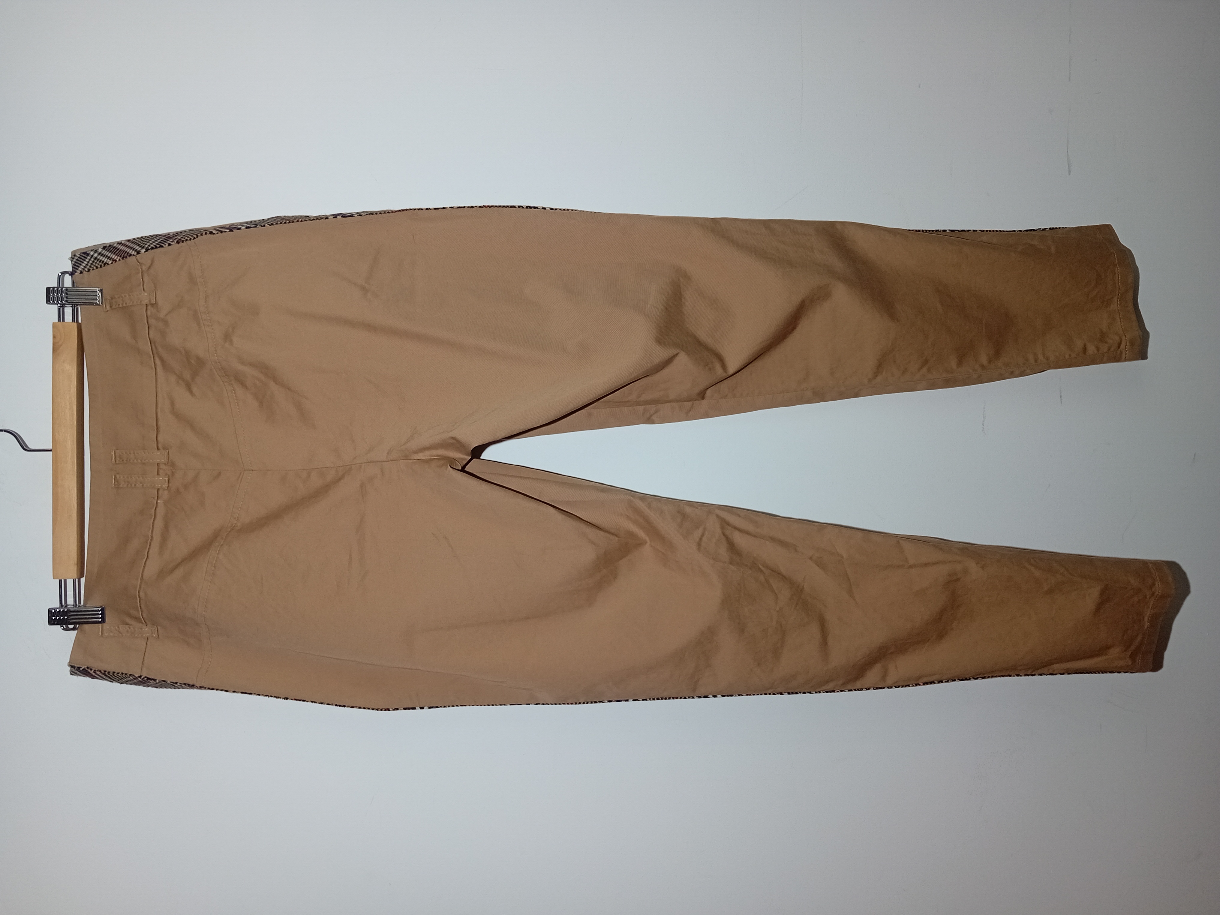 Pantalon Chino Beige Bandes Carreaux Marc Cain