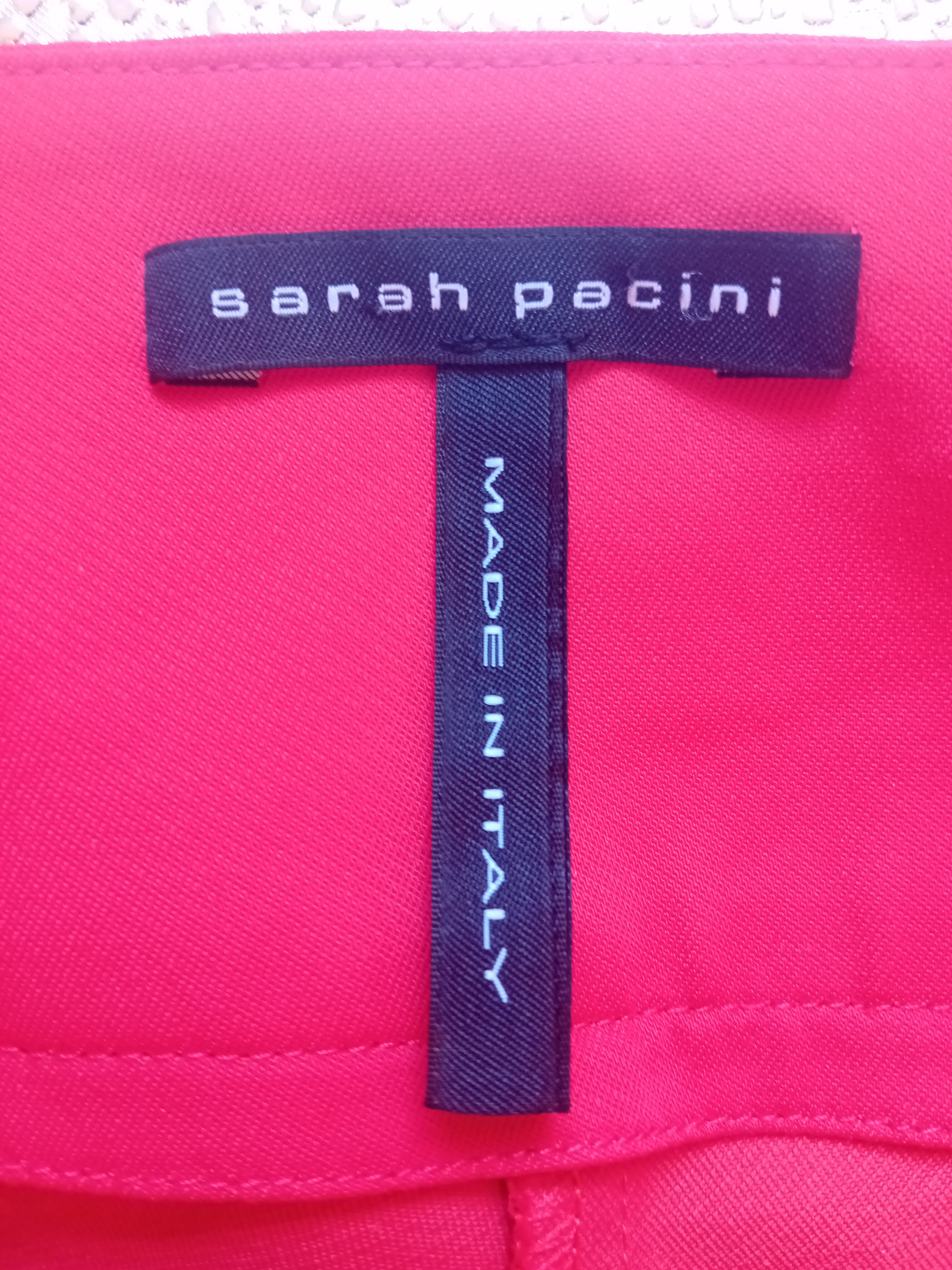 Pantalon Droit Sarah Pacini Rouge