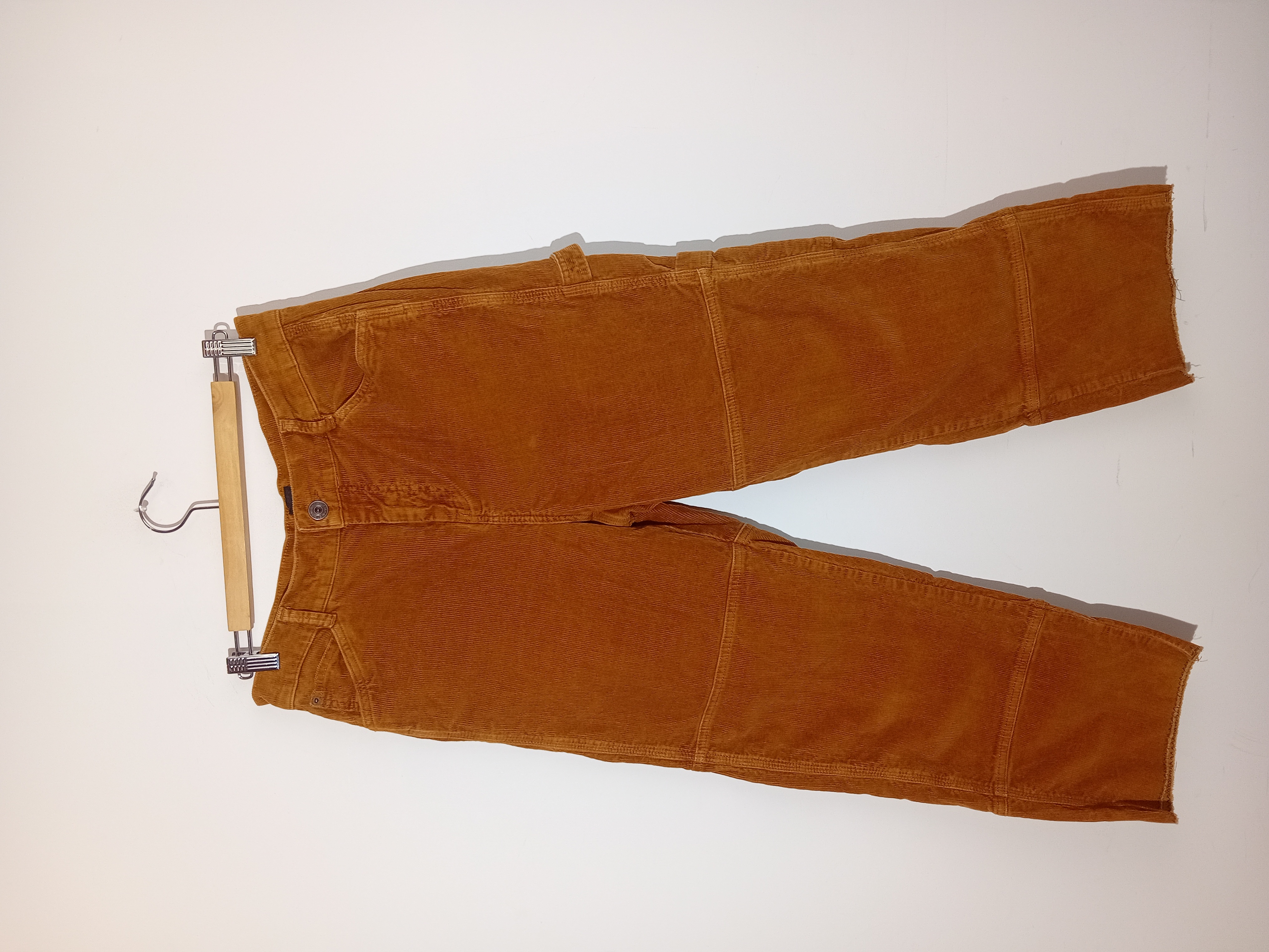 Pantalon large en velours côtelé marron BDG