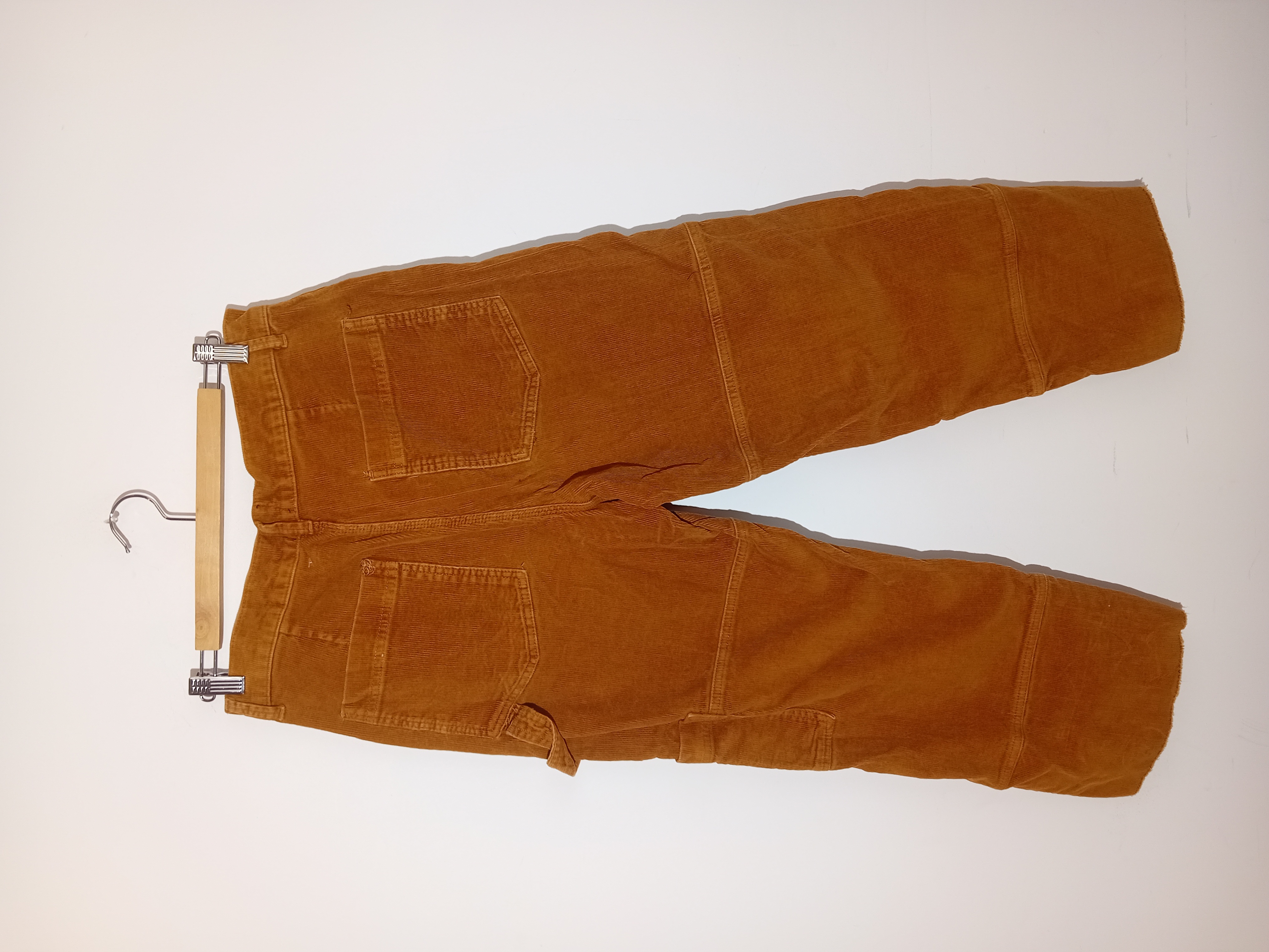 Pantalon large en velours côtelé marron BDG