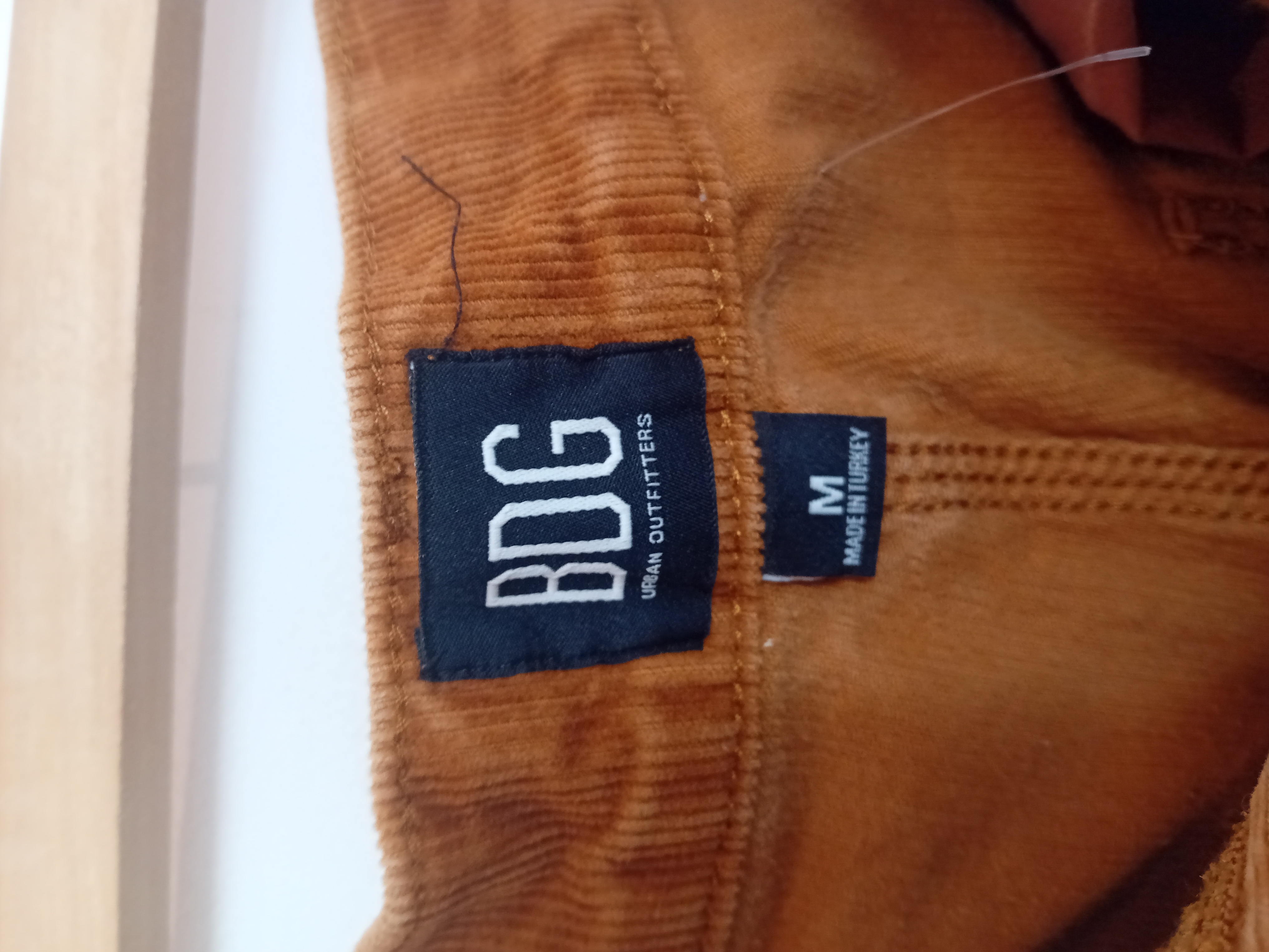 Pantalon large en velours côtelé marron BDG