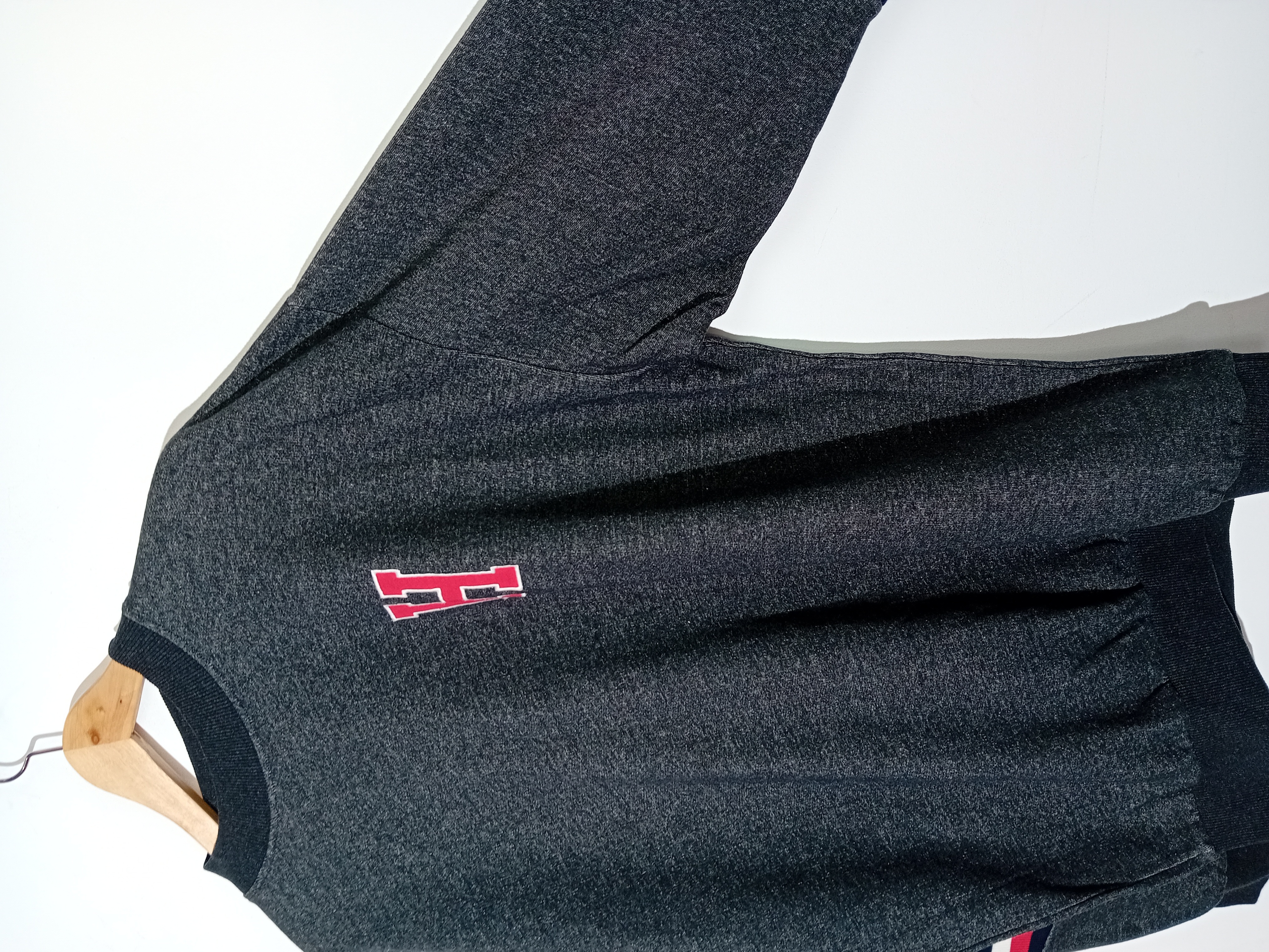 Sweat gris chiné Tommy Hilfiger