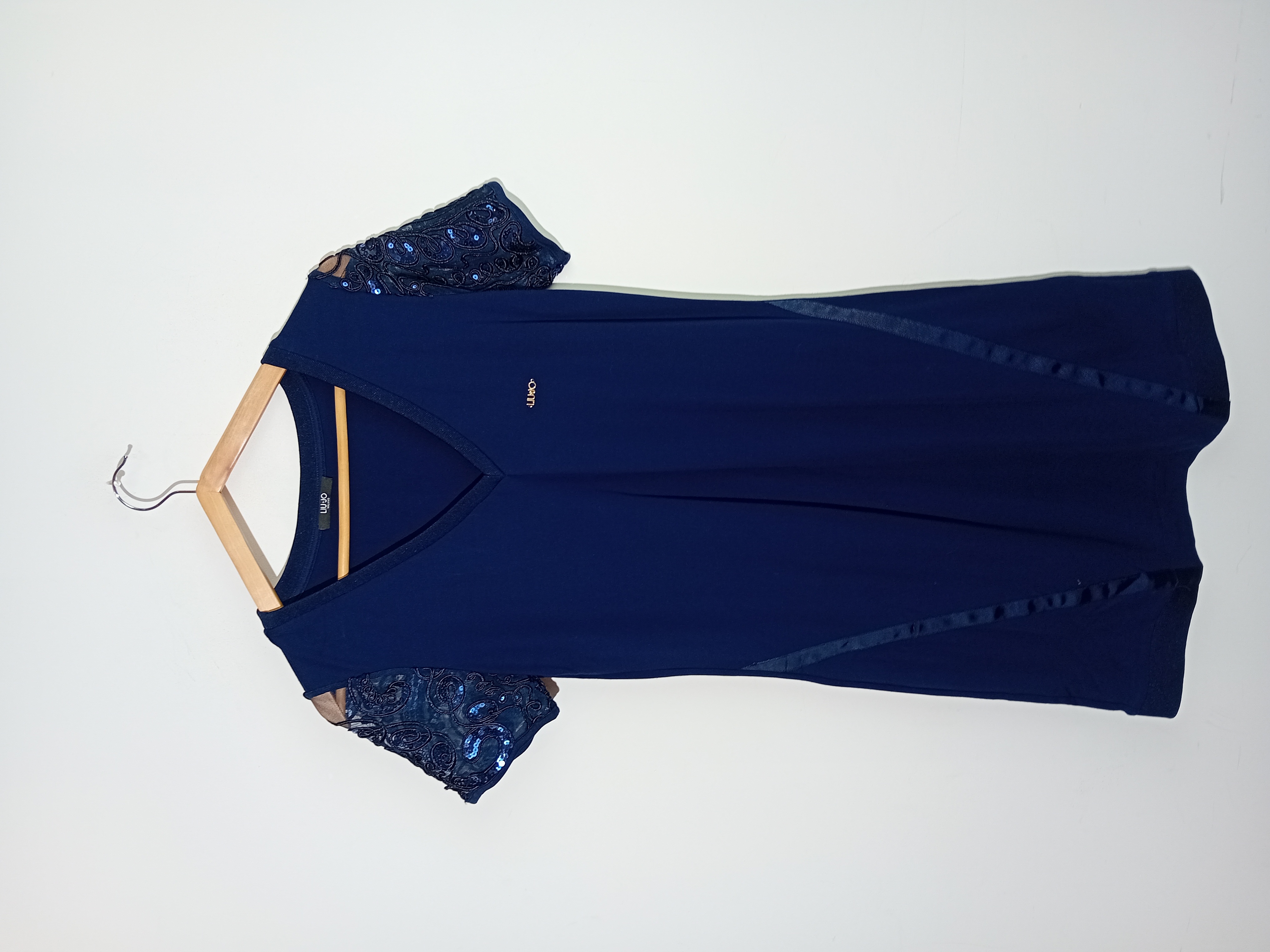 Robe courte bleue marine à paillettes Liu Jo