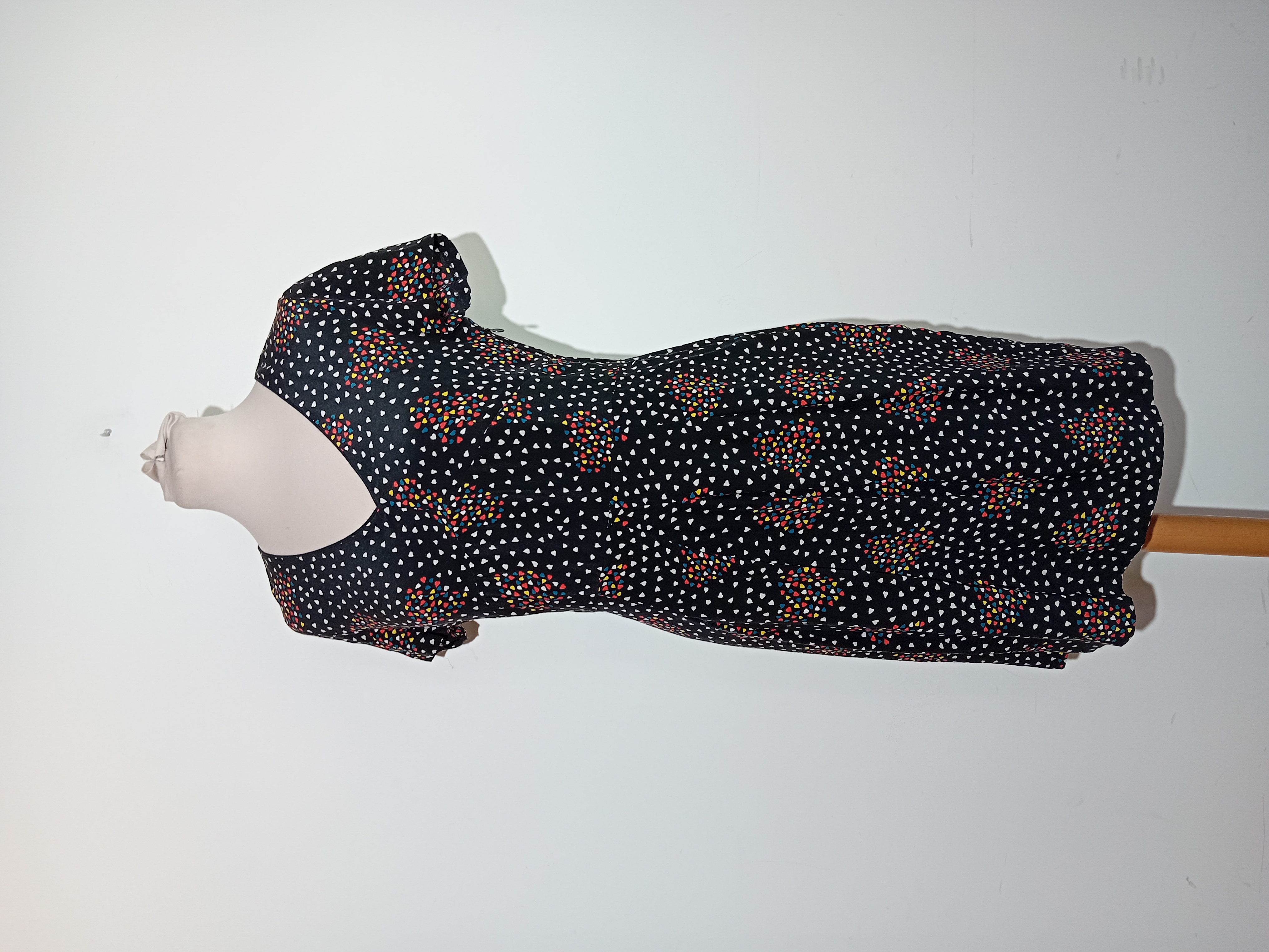 Robe Courte Soie Coeurs