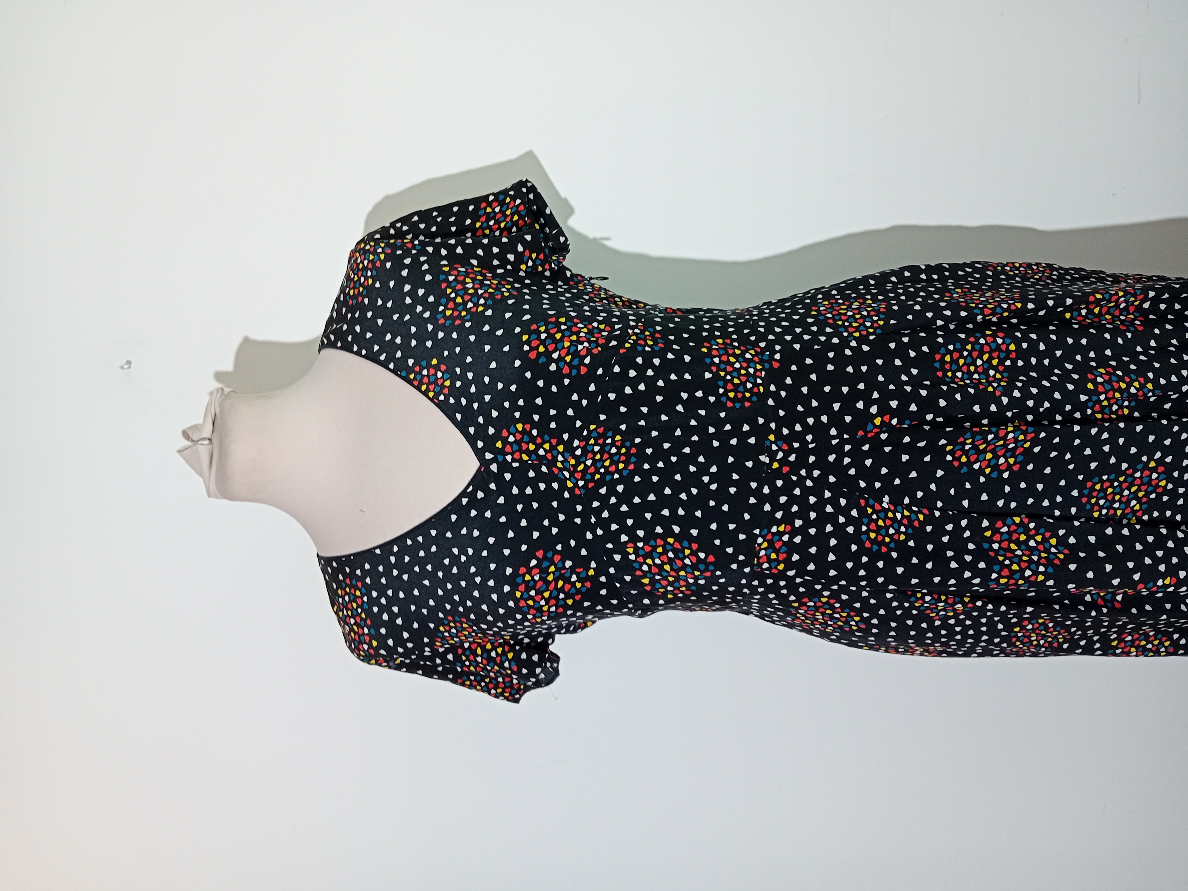 Robe Courte Soie Coeurs