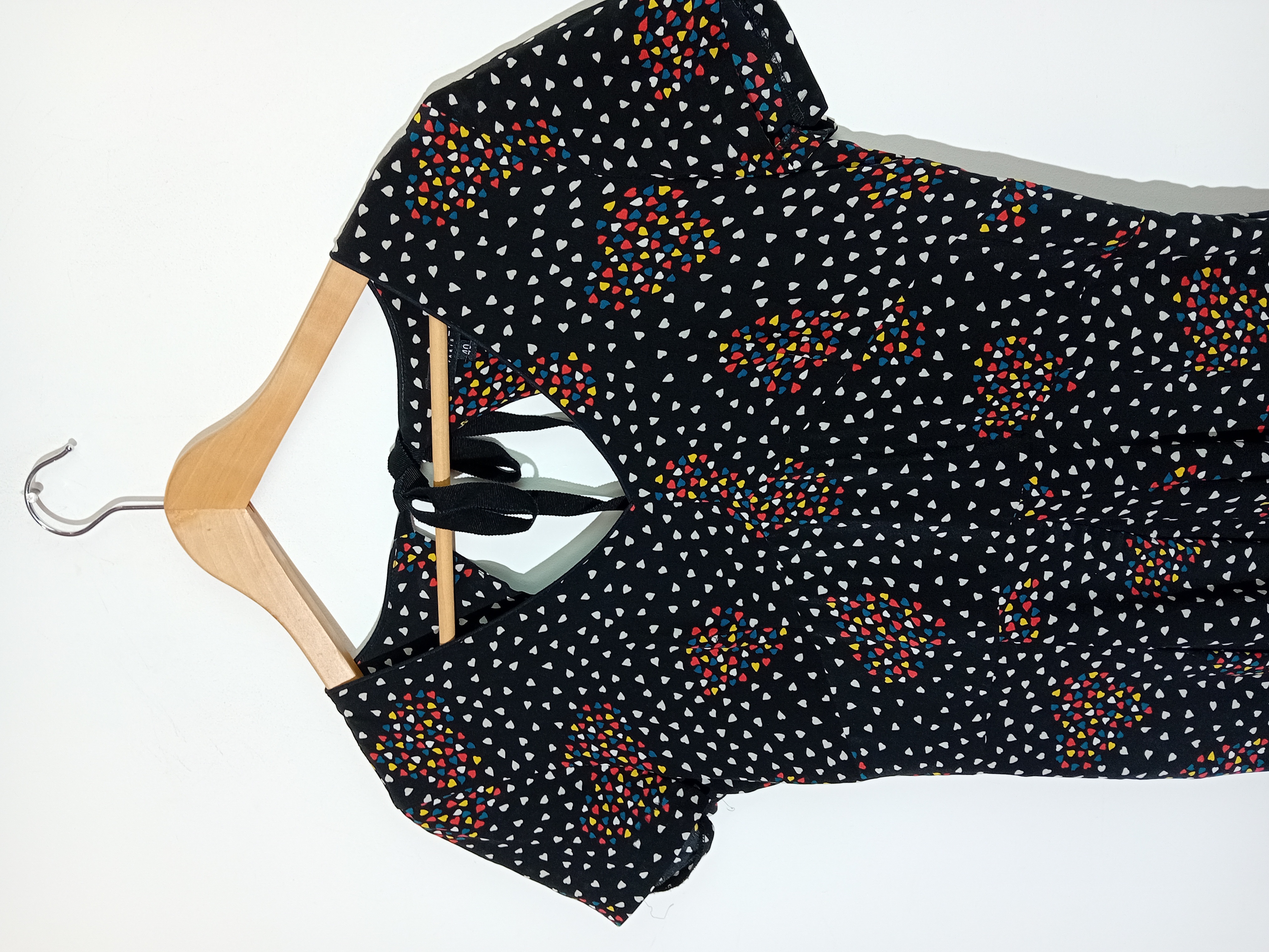 Robe Courte Soie Coeurs