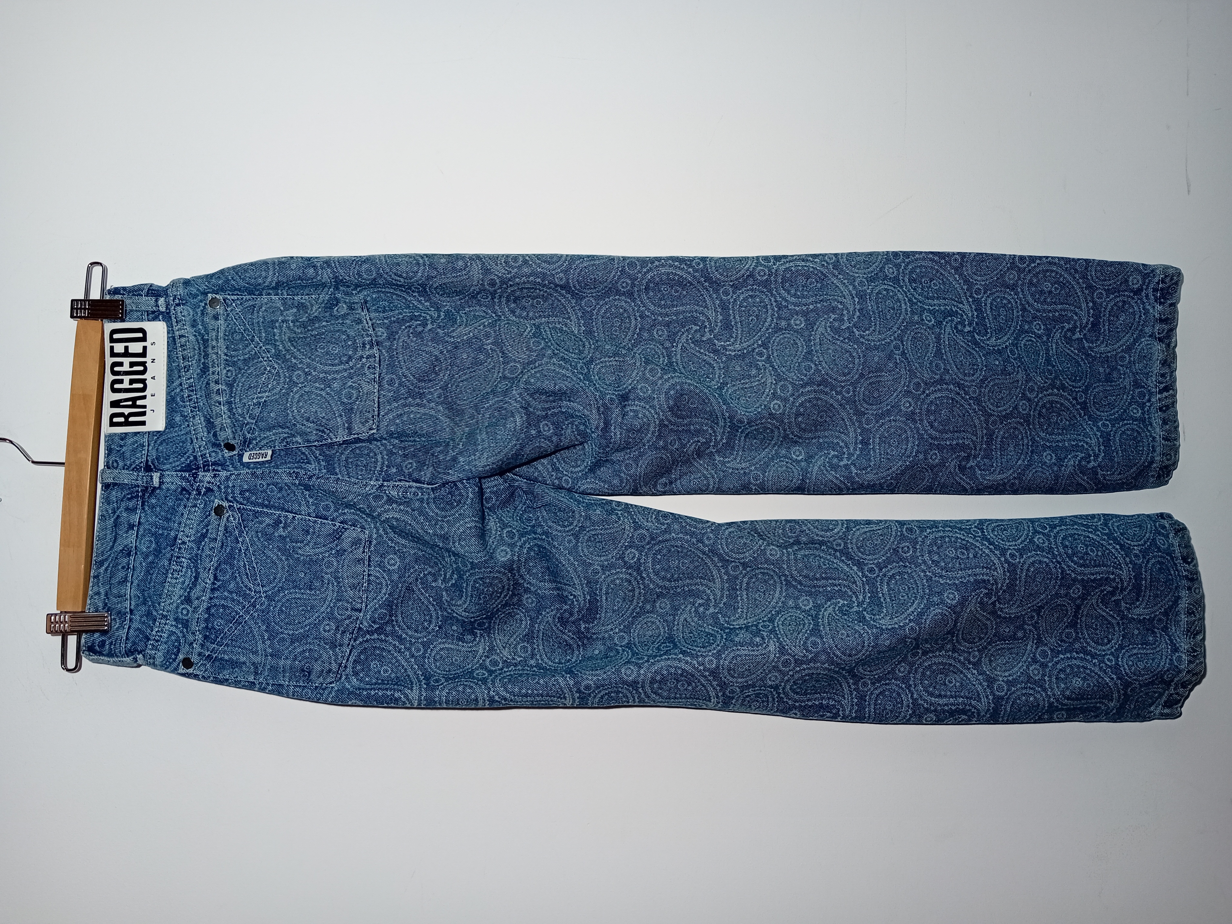Jean Bleu Paisley Ragged Jeans