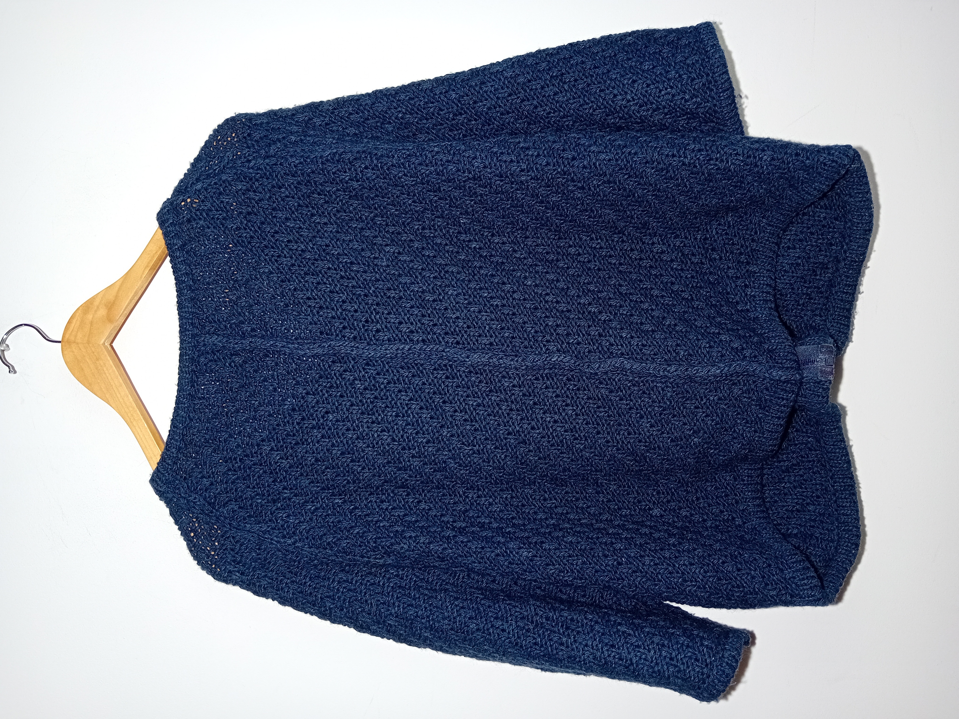 Gilet Zippé Maille Bleu Marine Essentiel Antwerp
