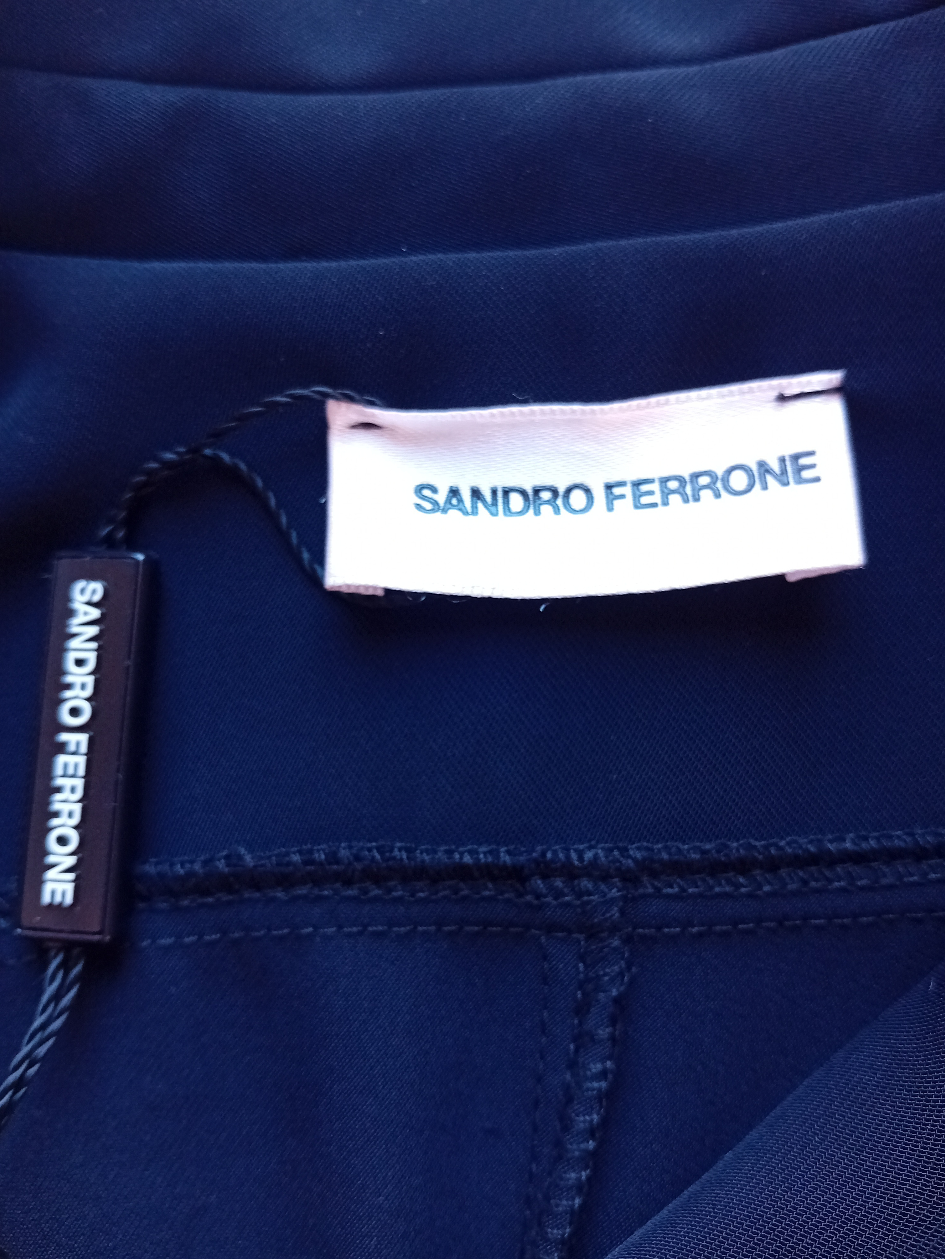 Veste Légère Fluide Noire Sandro Ferrone