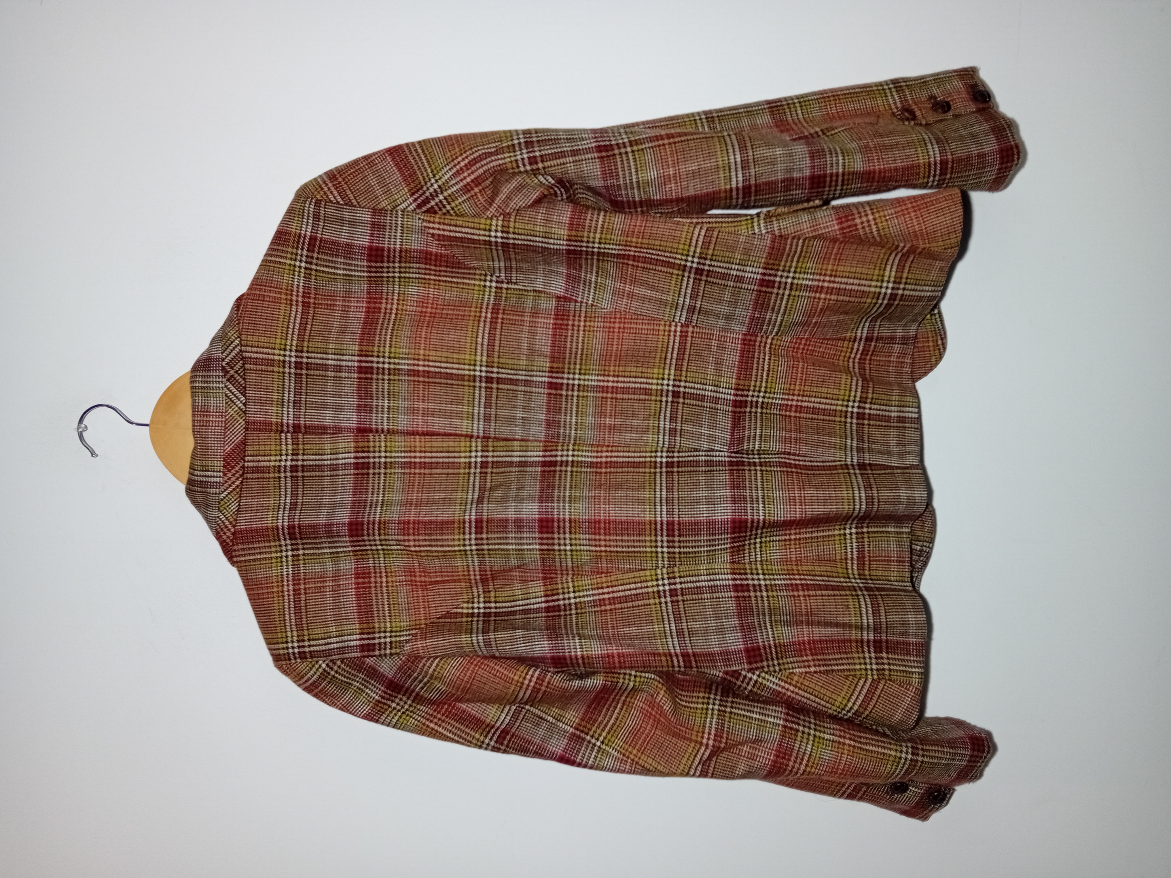 Veste De Blazer À Carreaux Vintage
