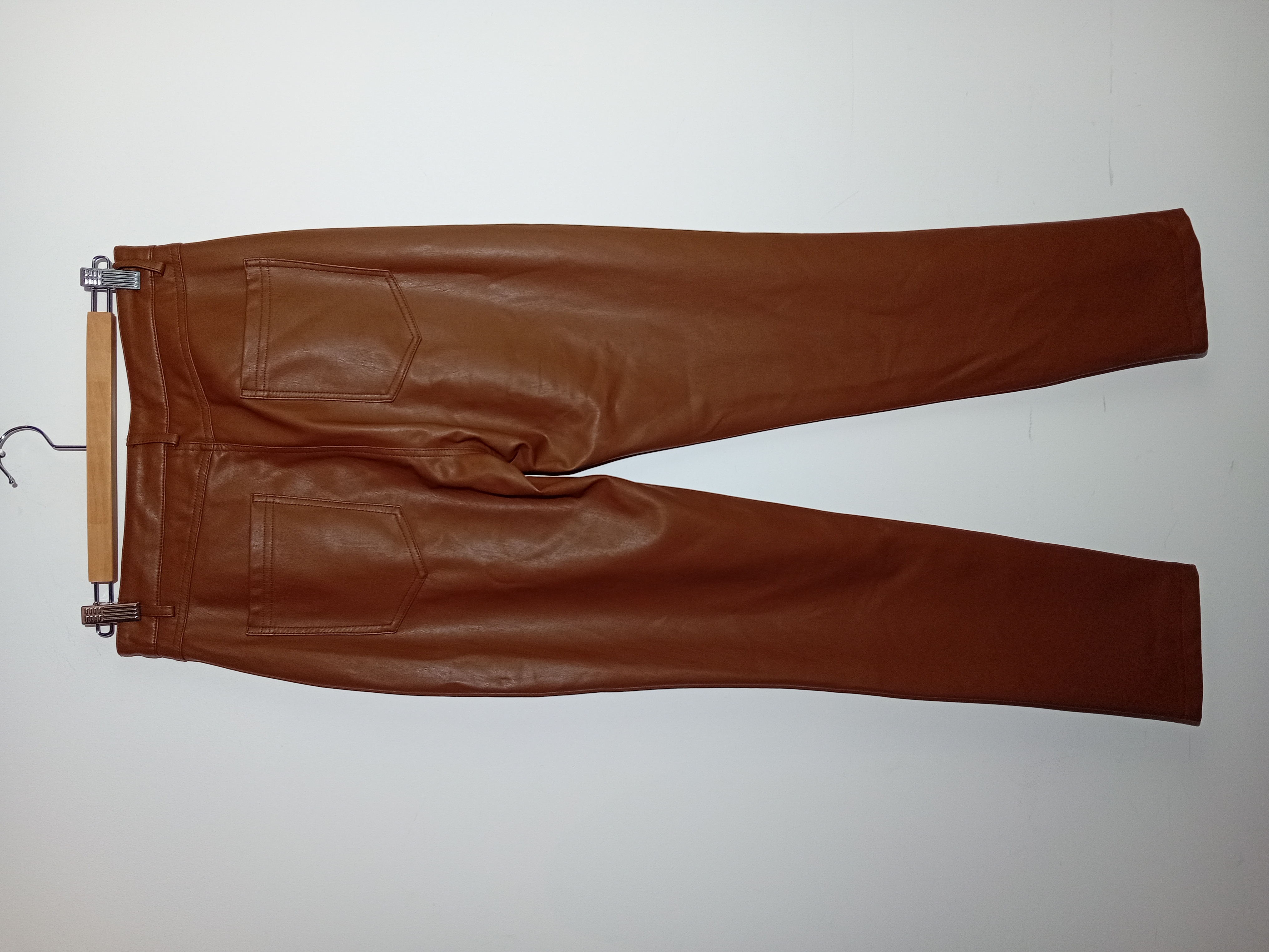 Pantalon Similicuir Marron Guess