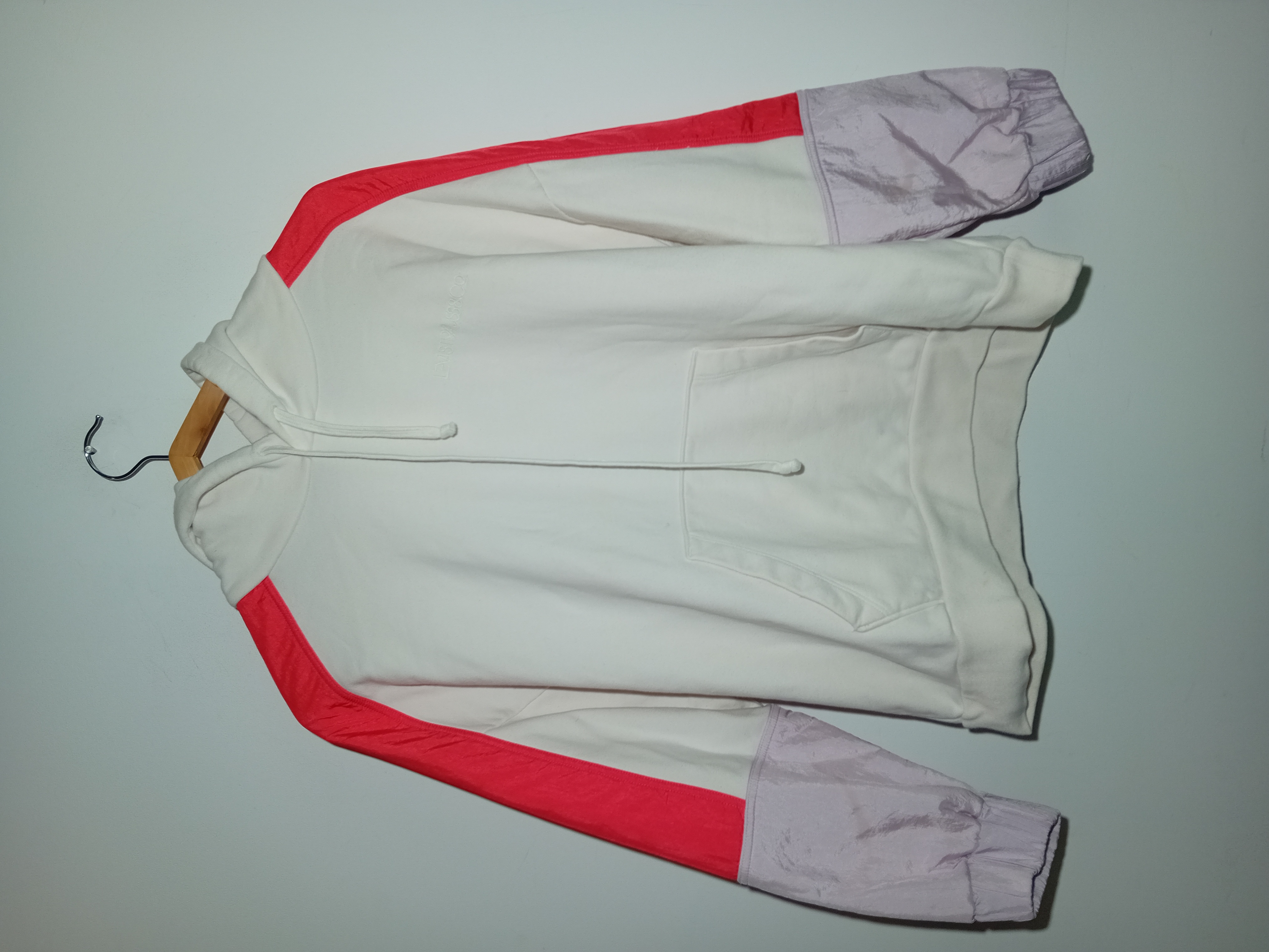 Hoodie Levi's Color Block Blanc Rouge Lilas