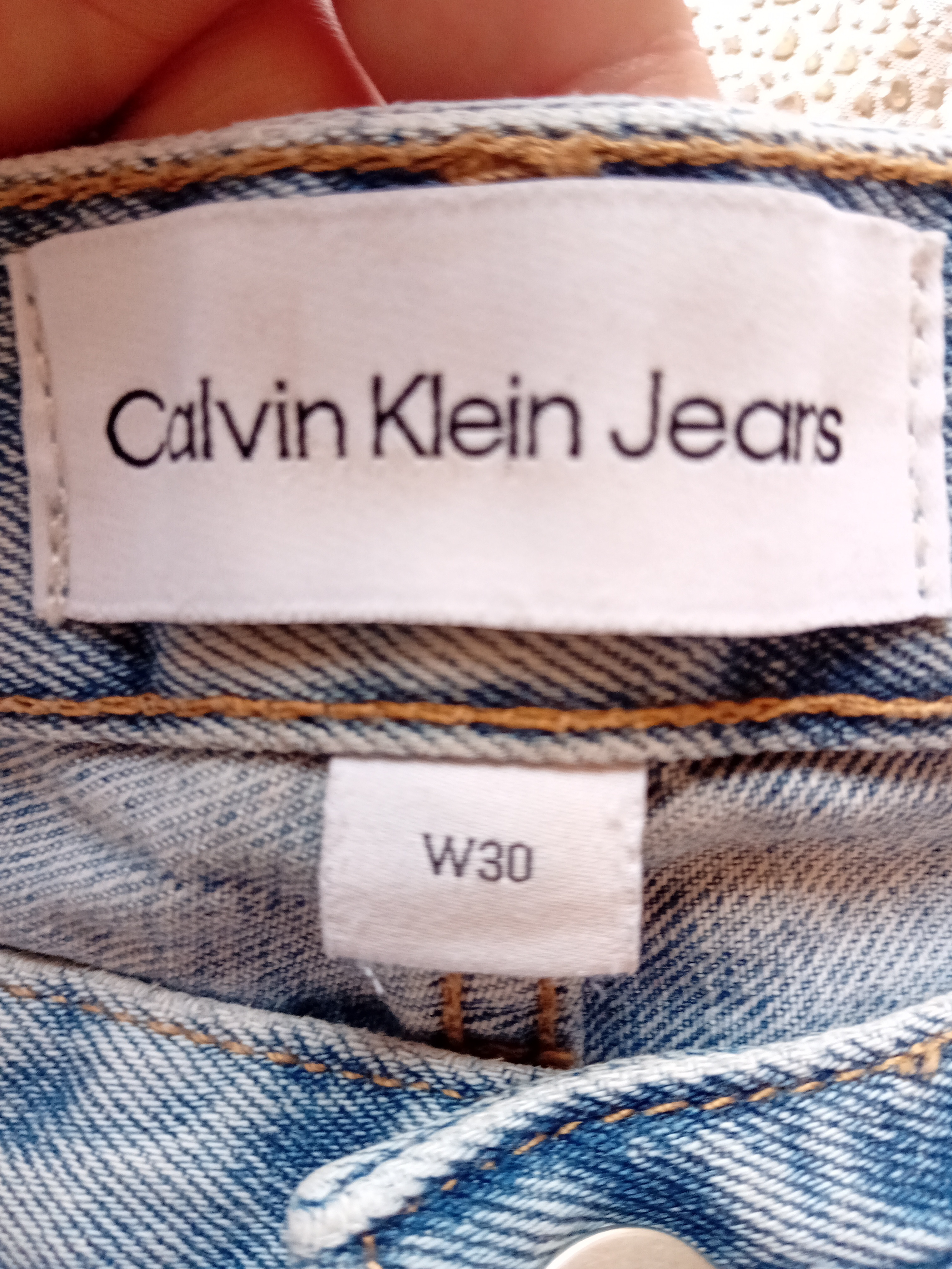 Jean Droit Calvin Klein W30 Bleu Clair