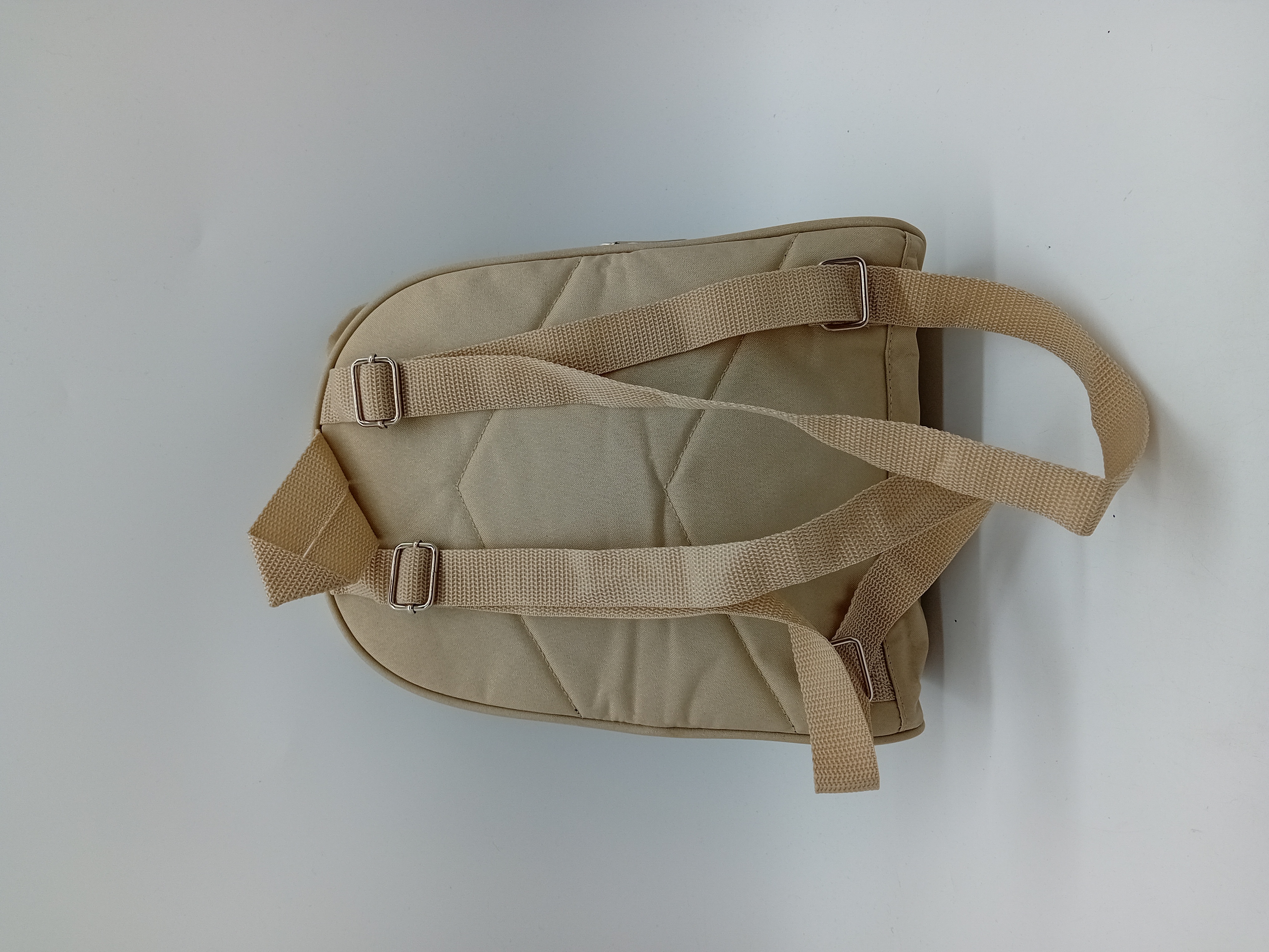 Sac À Dos Ourson Beige Brodé