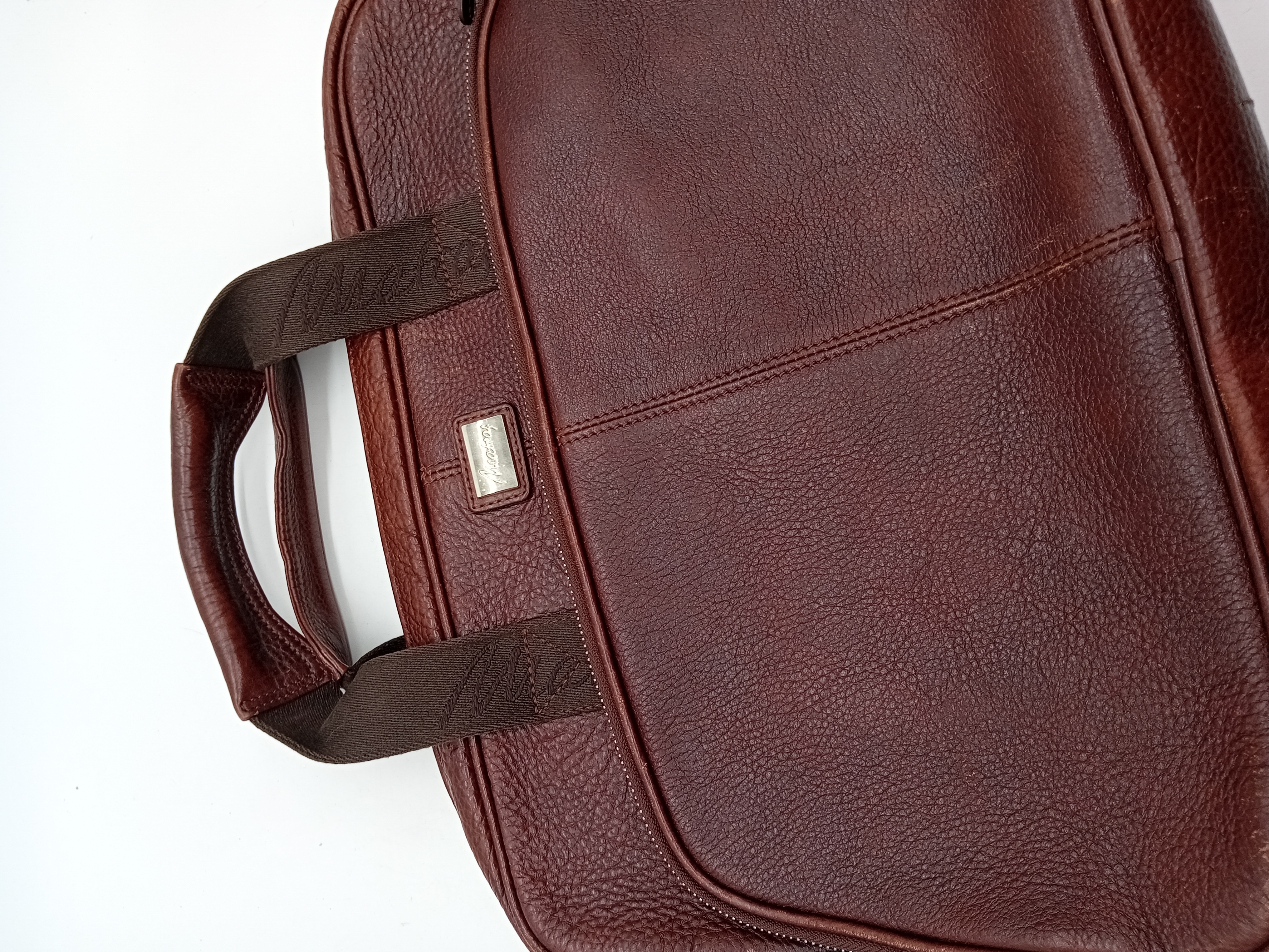 Sacoche ordinateur en cuir marron Mac Douglas