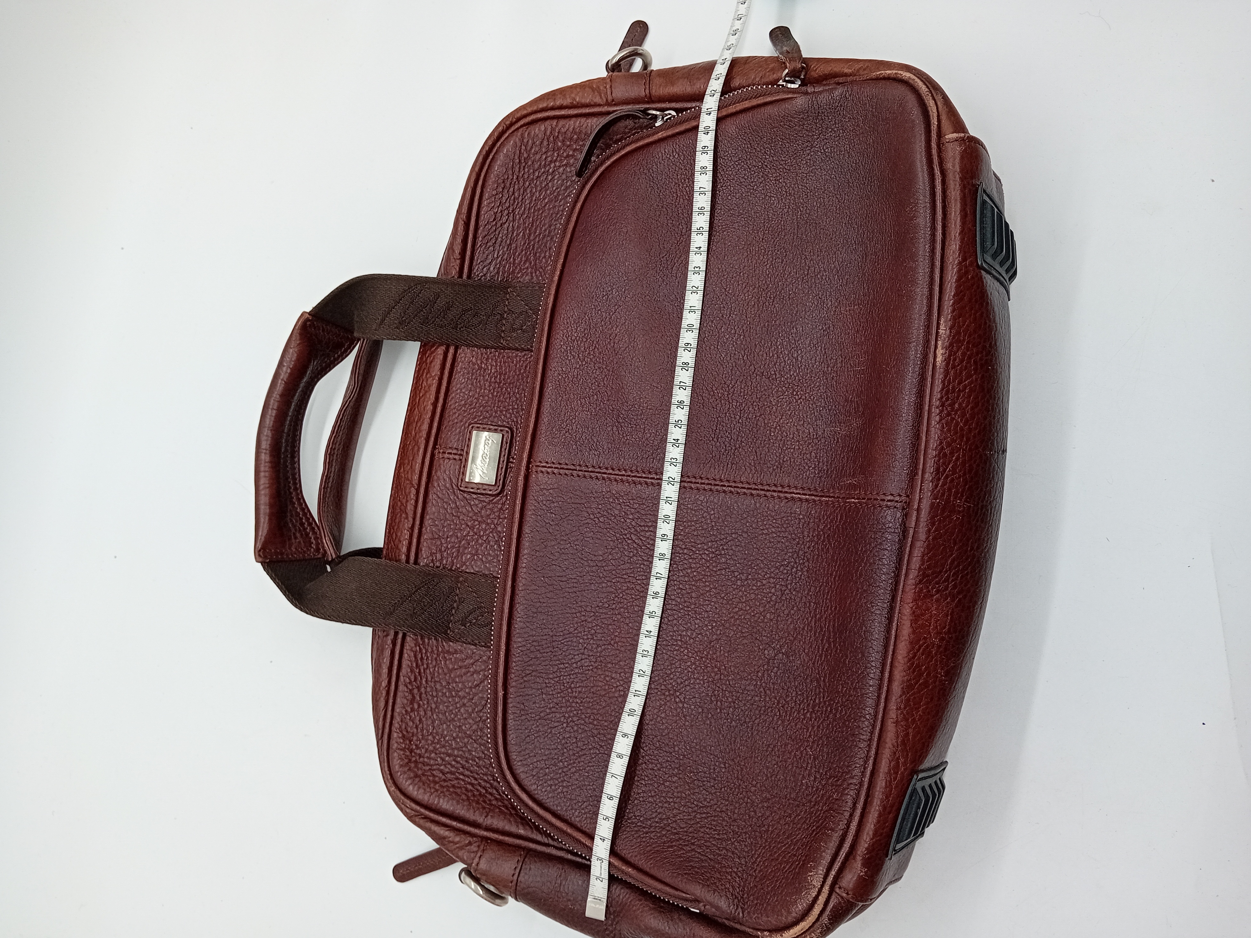 Sacoche ordinateur en cuir marron Mac Douglas