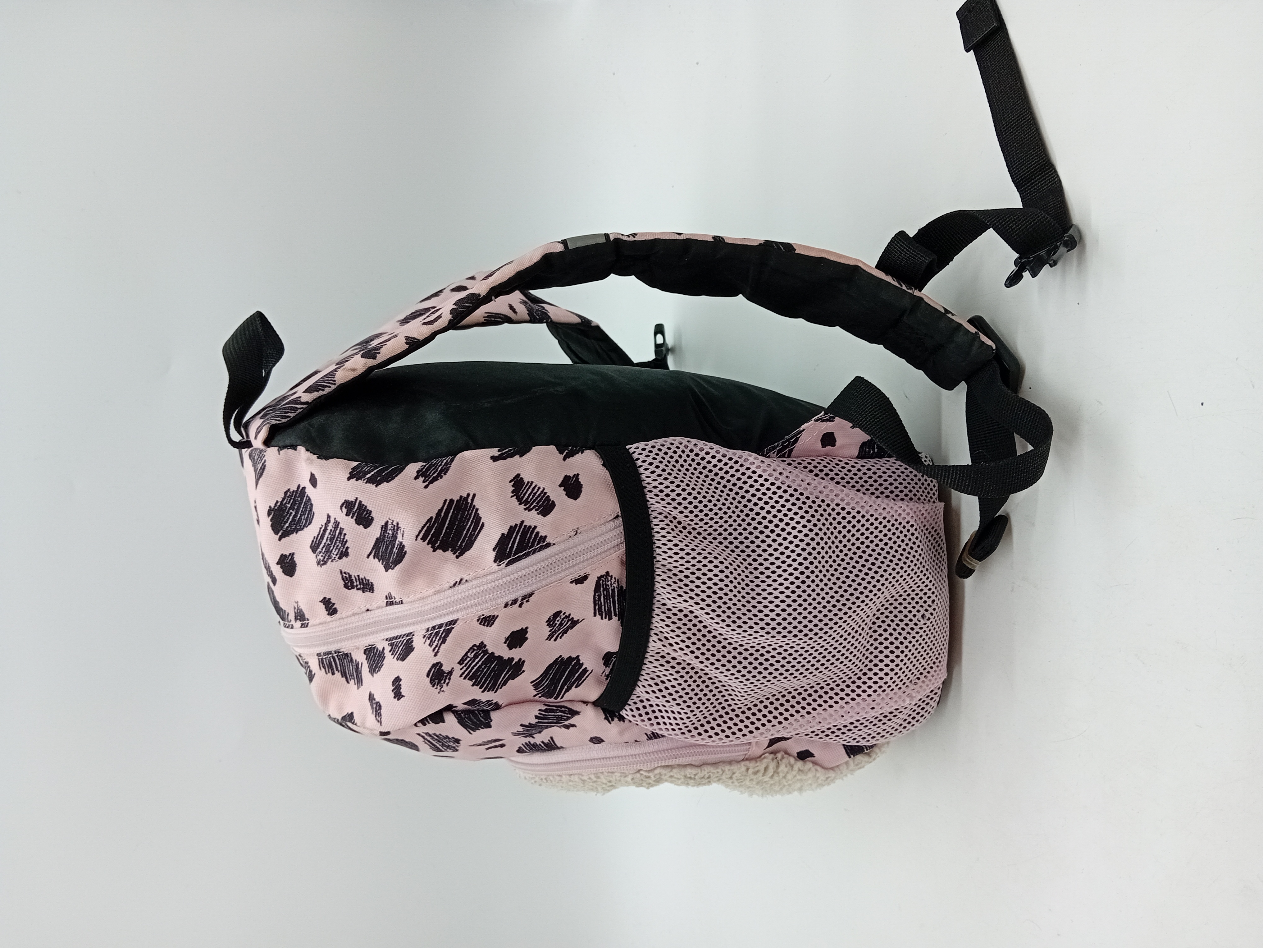 Sac à dos Puma rose motif léopard et chat