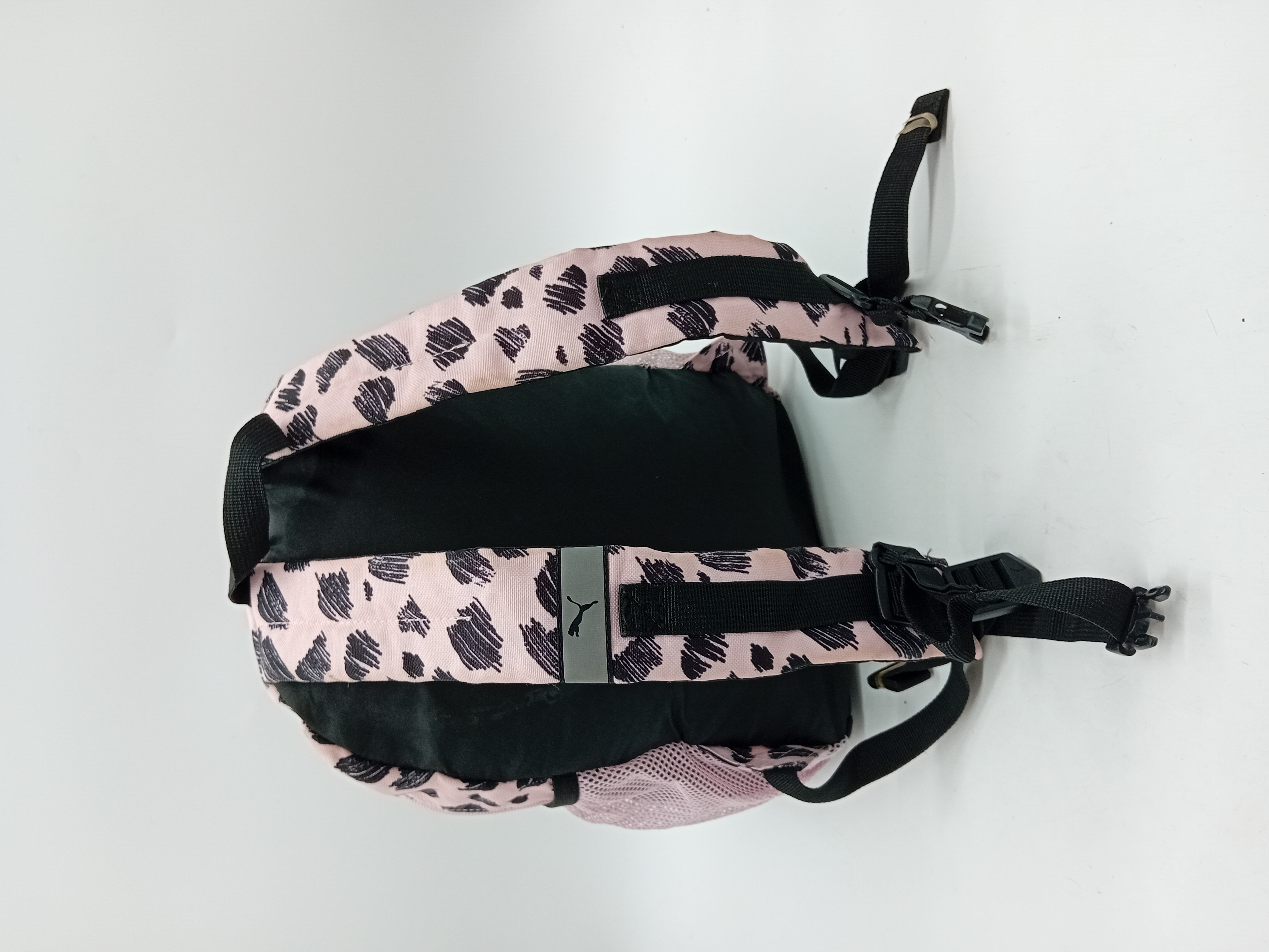 Sac à dos Puma rose motif léopard et chat