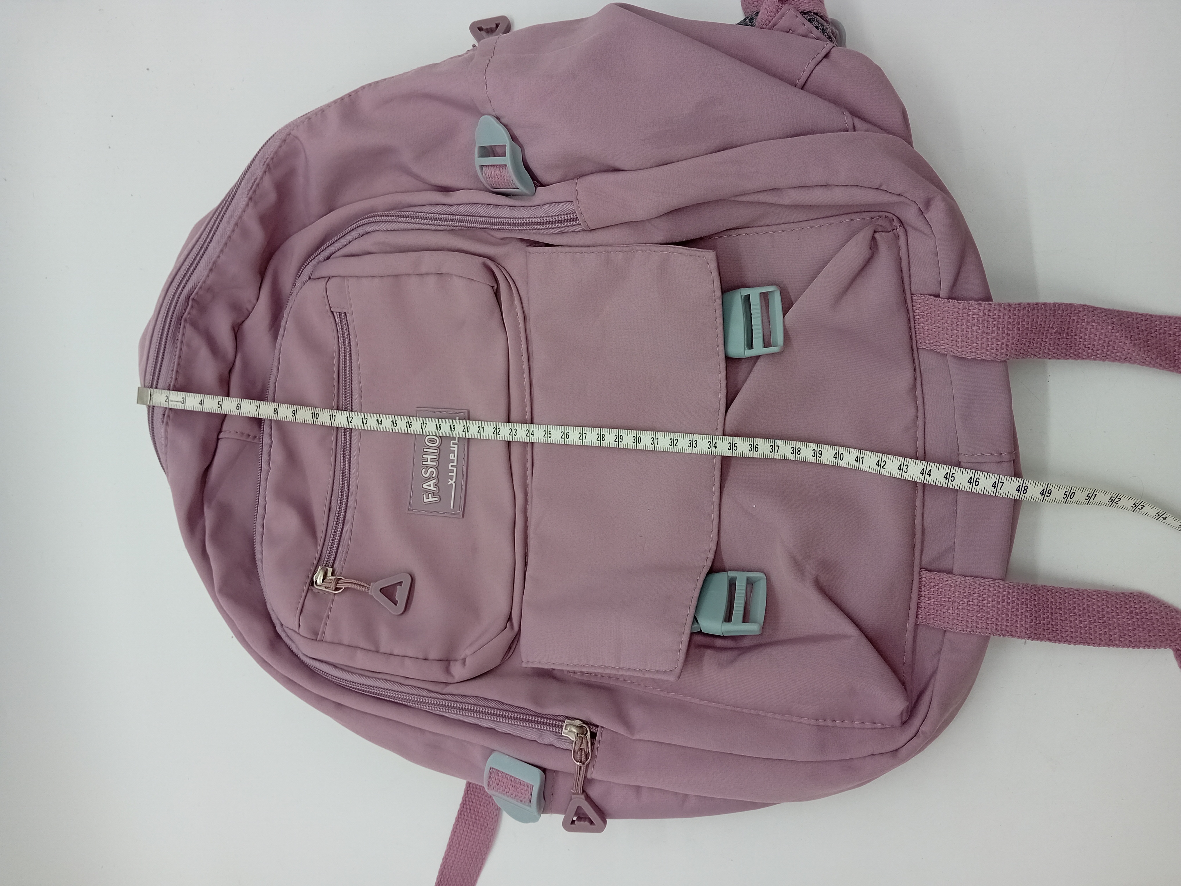 Sac à dos rose multi-poches
