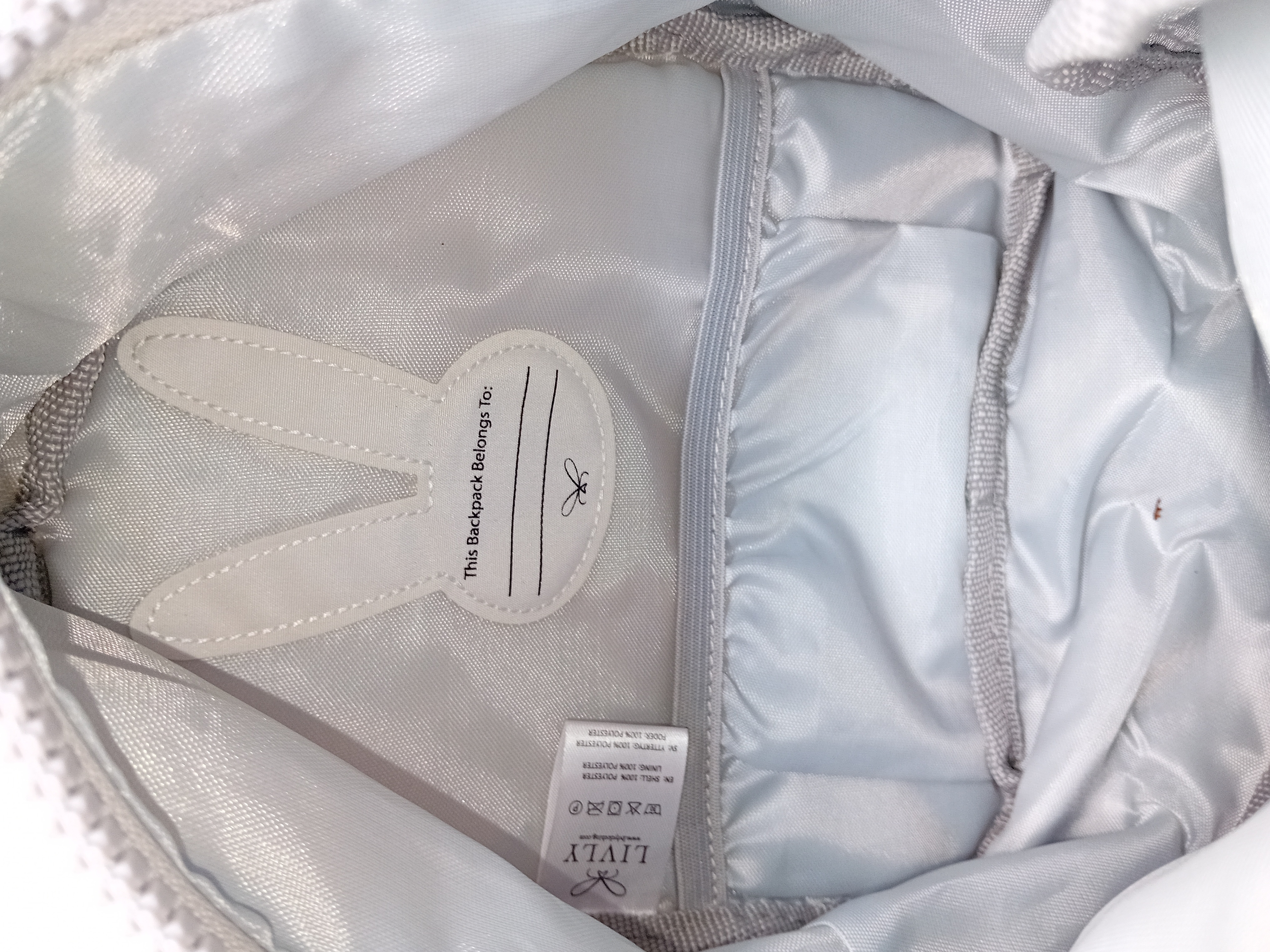 Sac à dos enfant gris LIVLY