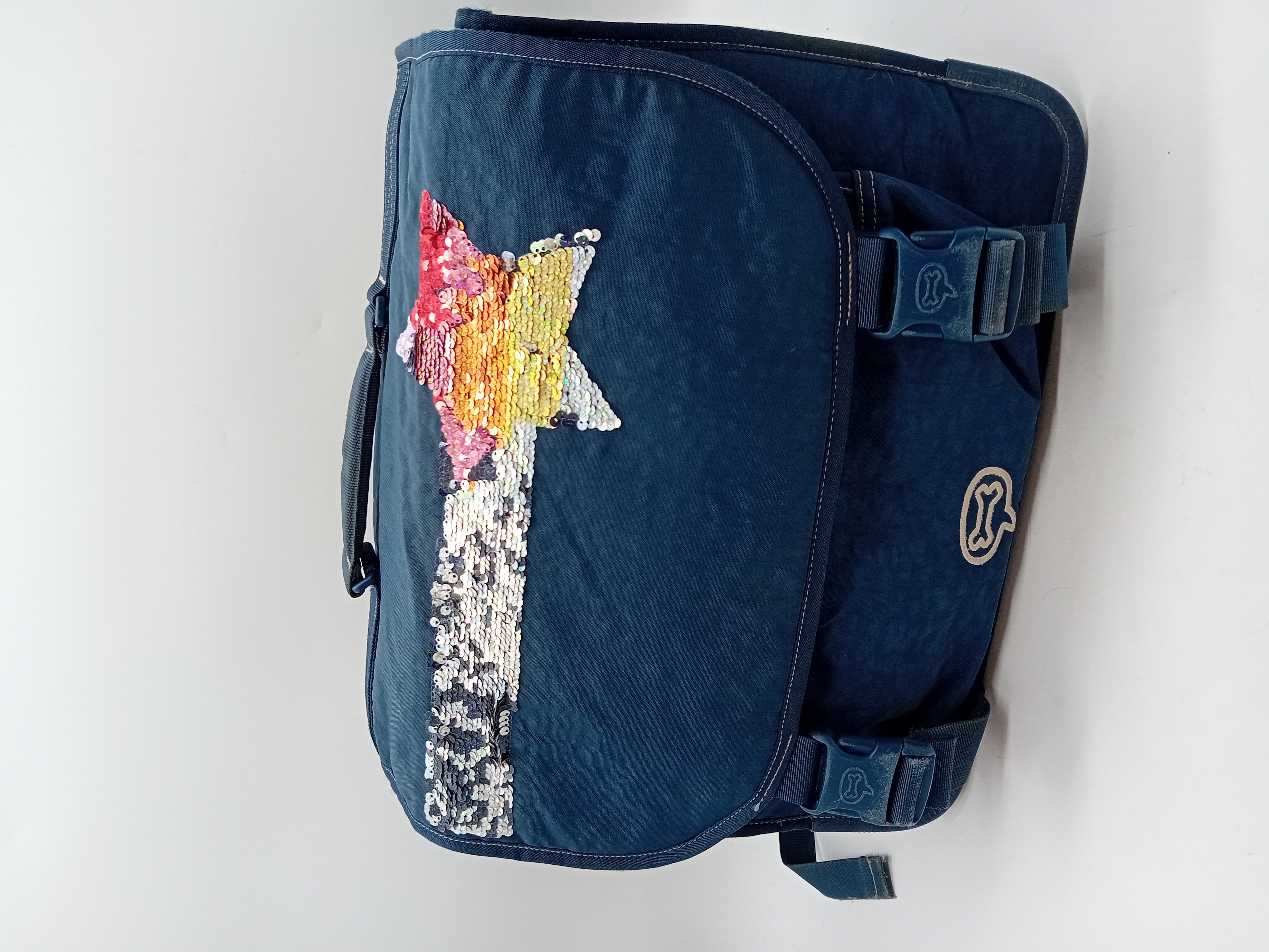 Sac d'école bleu à paillettes Stones and Bones