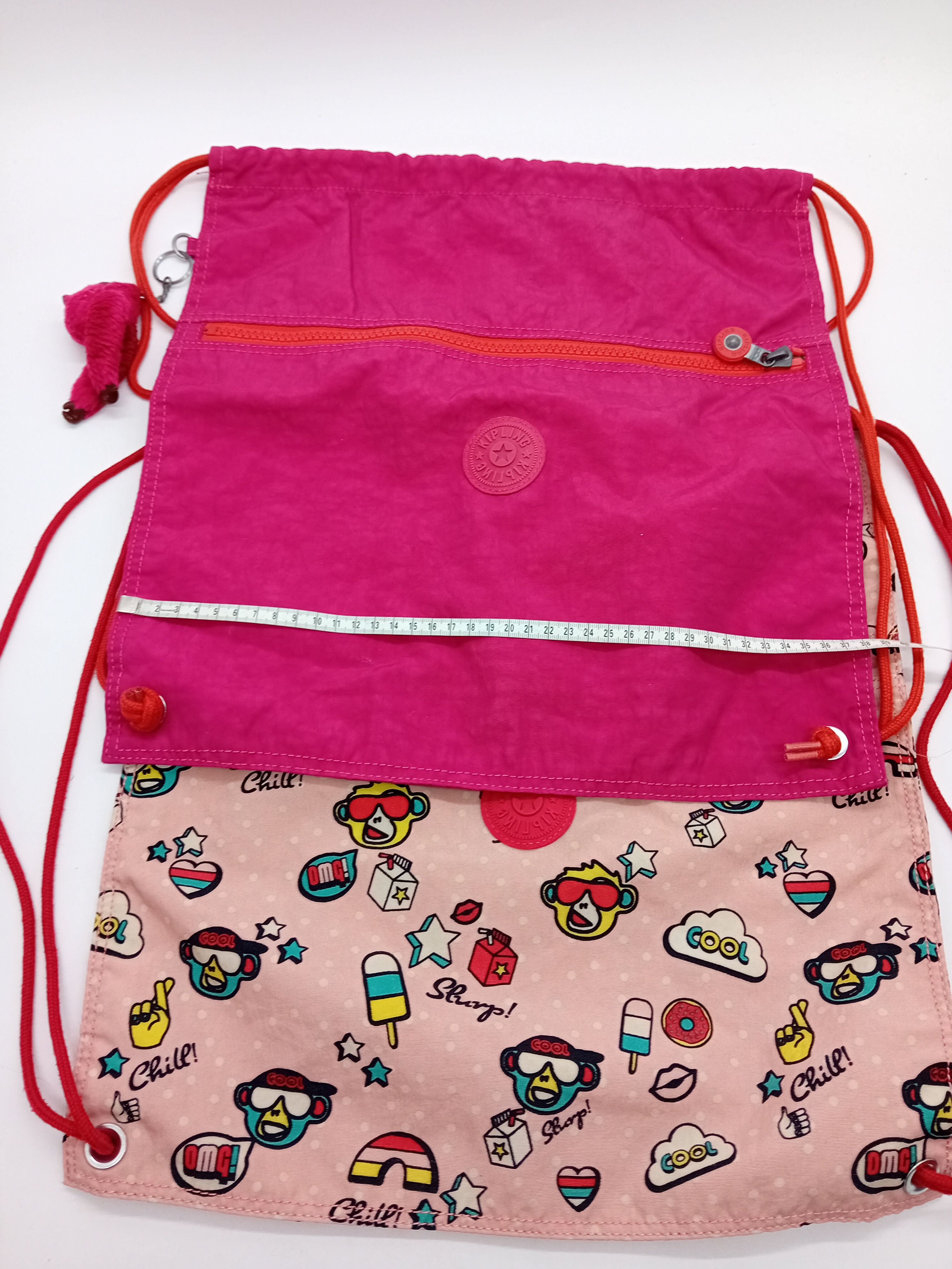 Lot De 2 Sacs À Cordon Kipling Rose