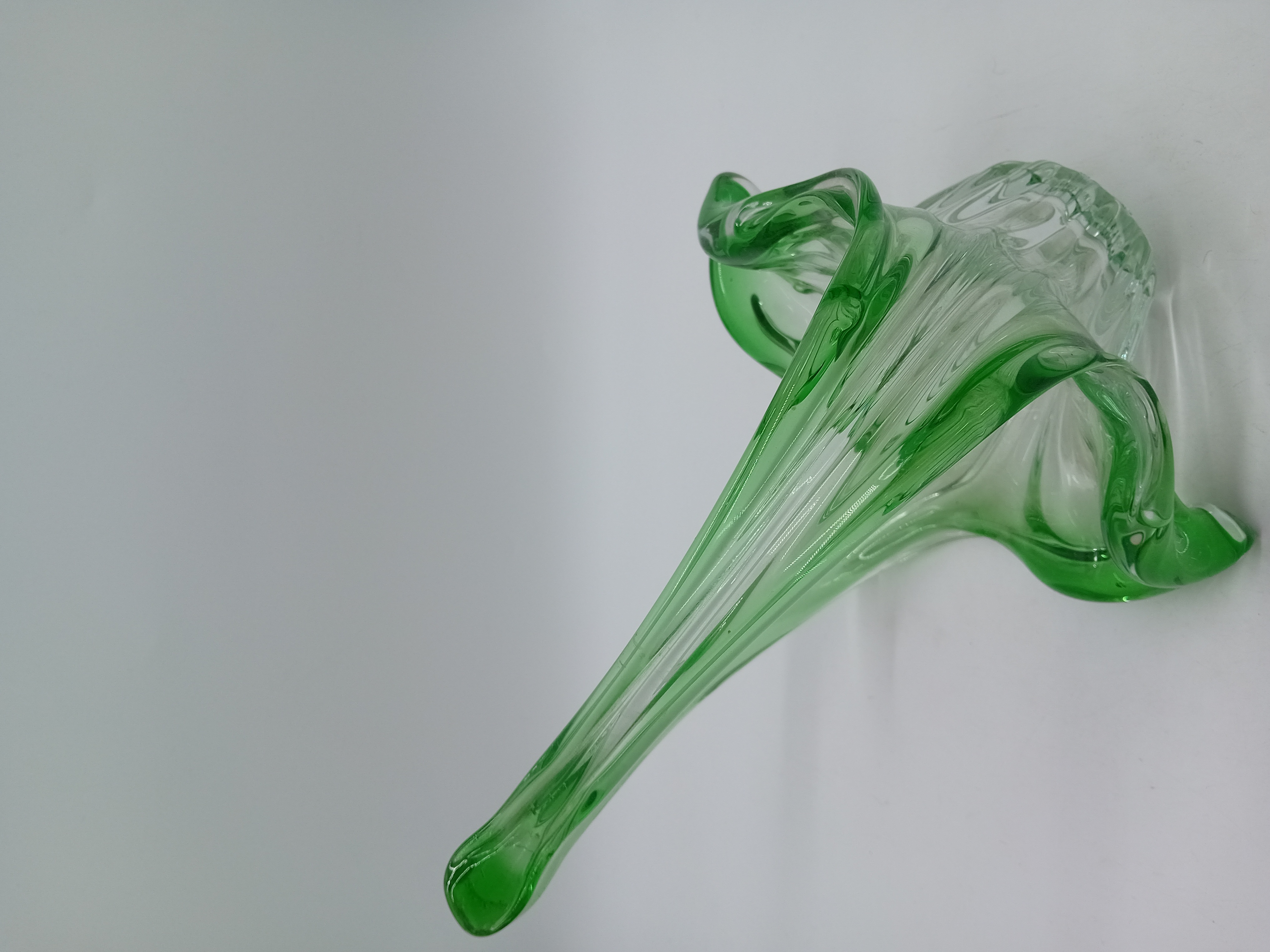 Panier Centre De Table Vintage Verre Vert