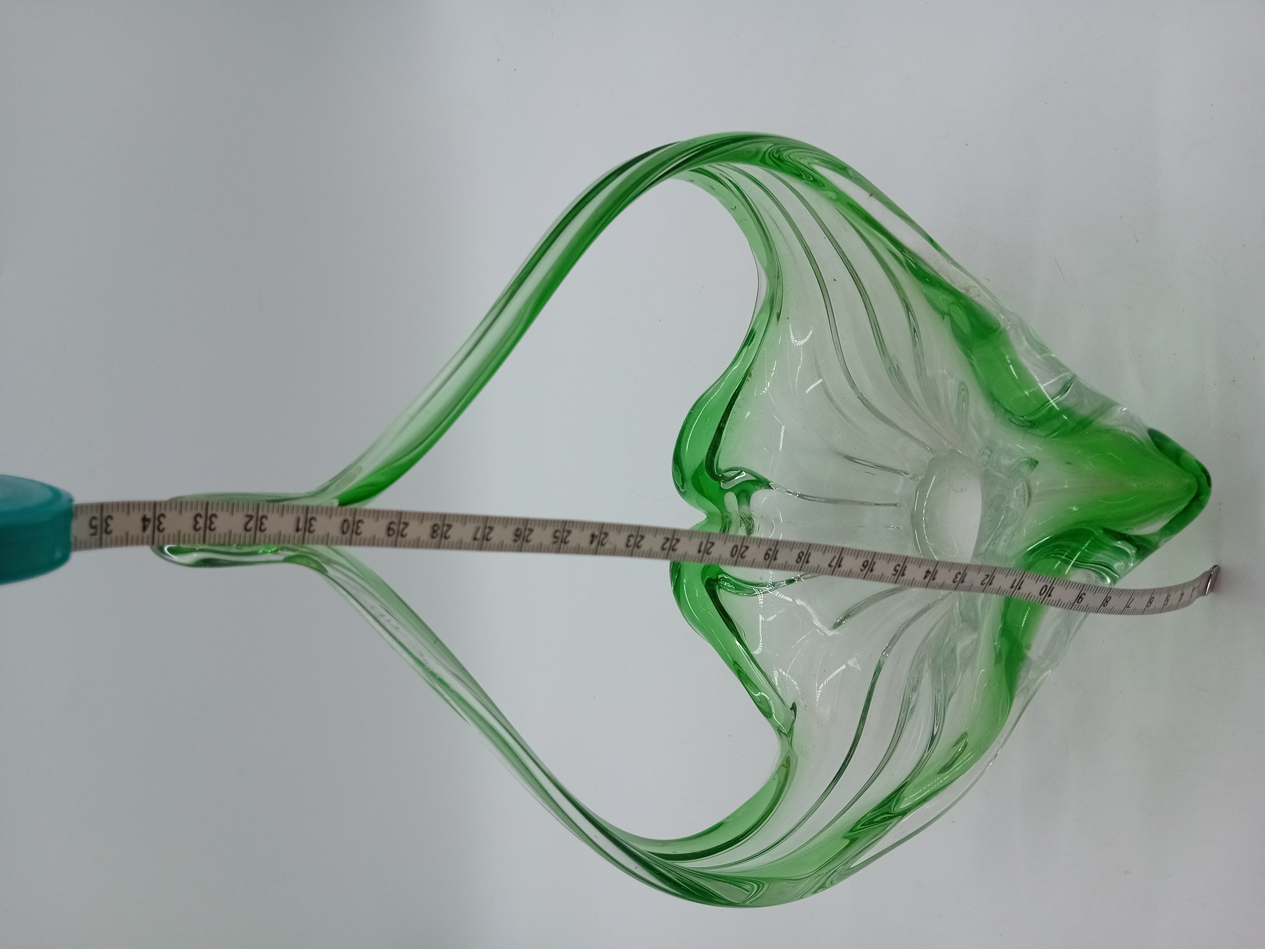 Panier Centre De Table Vintage Verre Vert