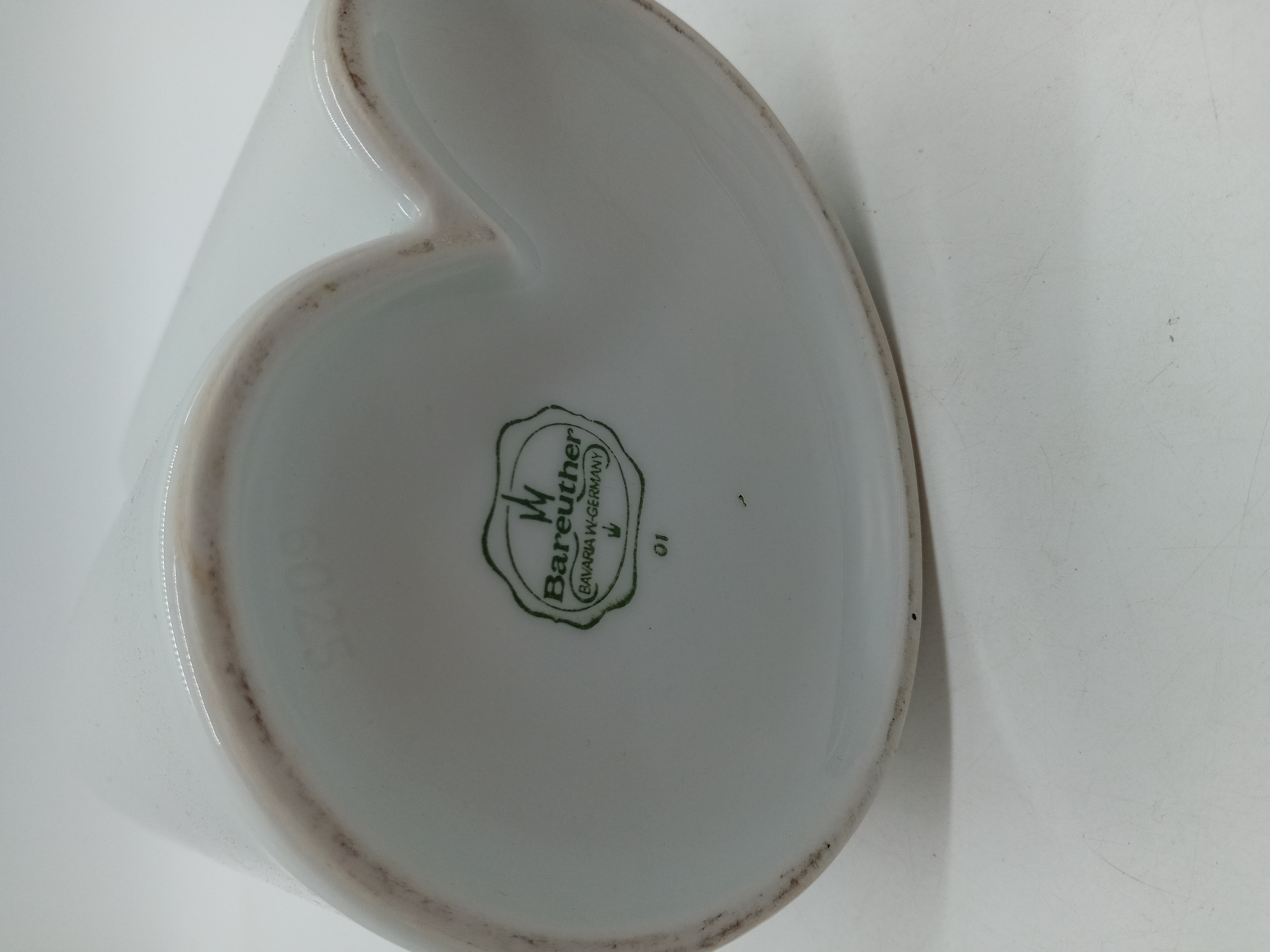 Vase Porcelaine Blanche Bareuther Bavaria