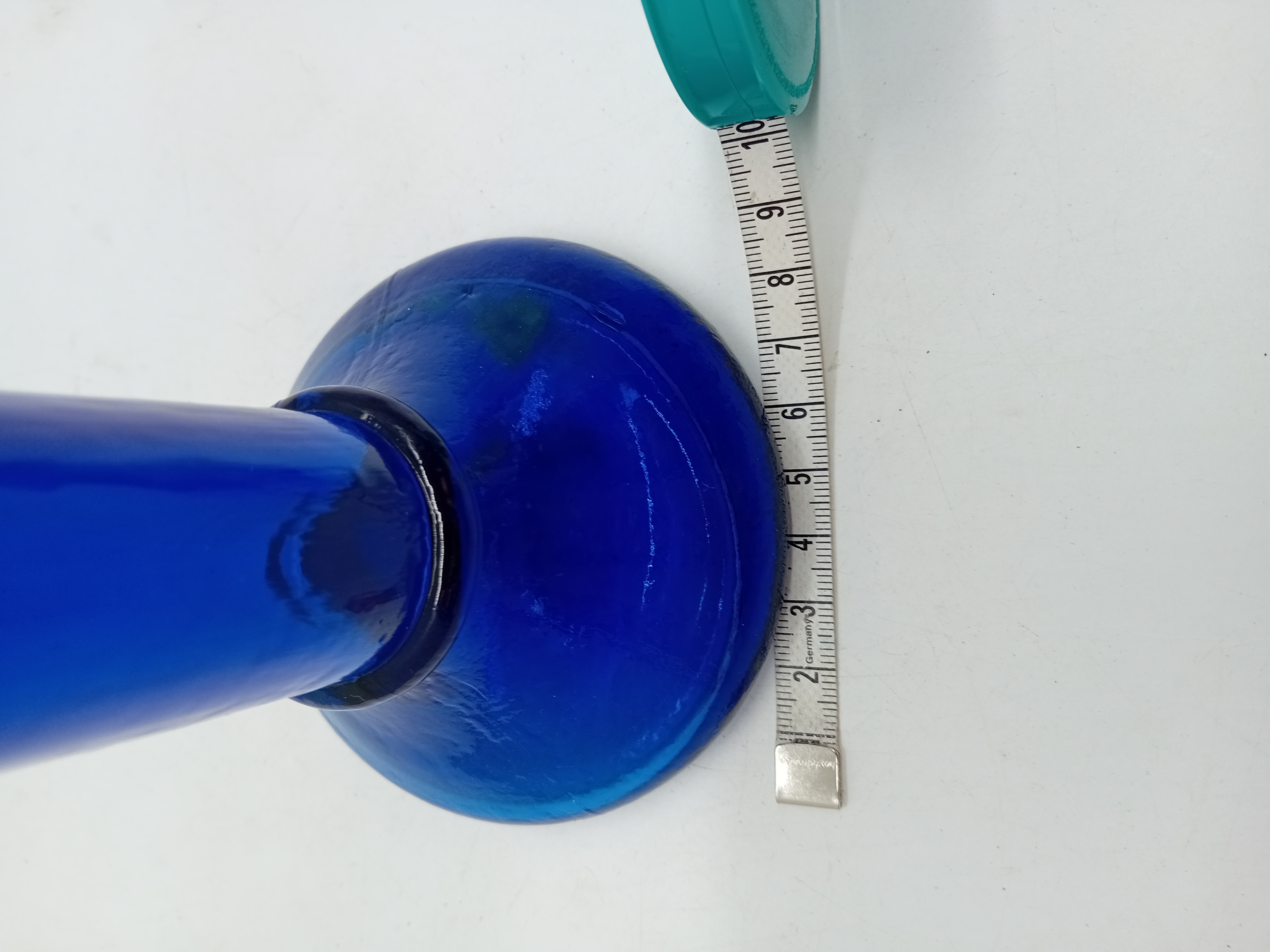 Bougeoir Bleu Cobalt Croix Éthiopienne