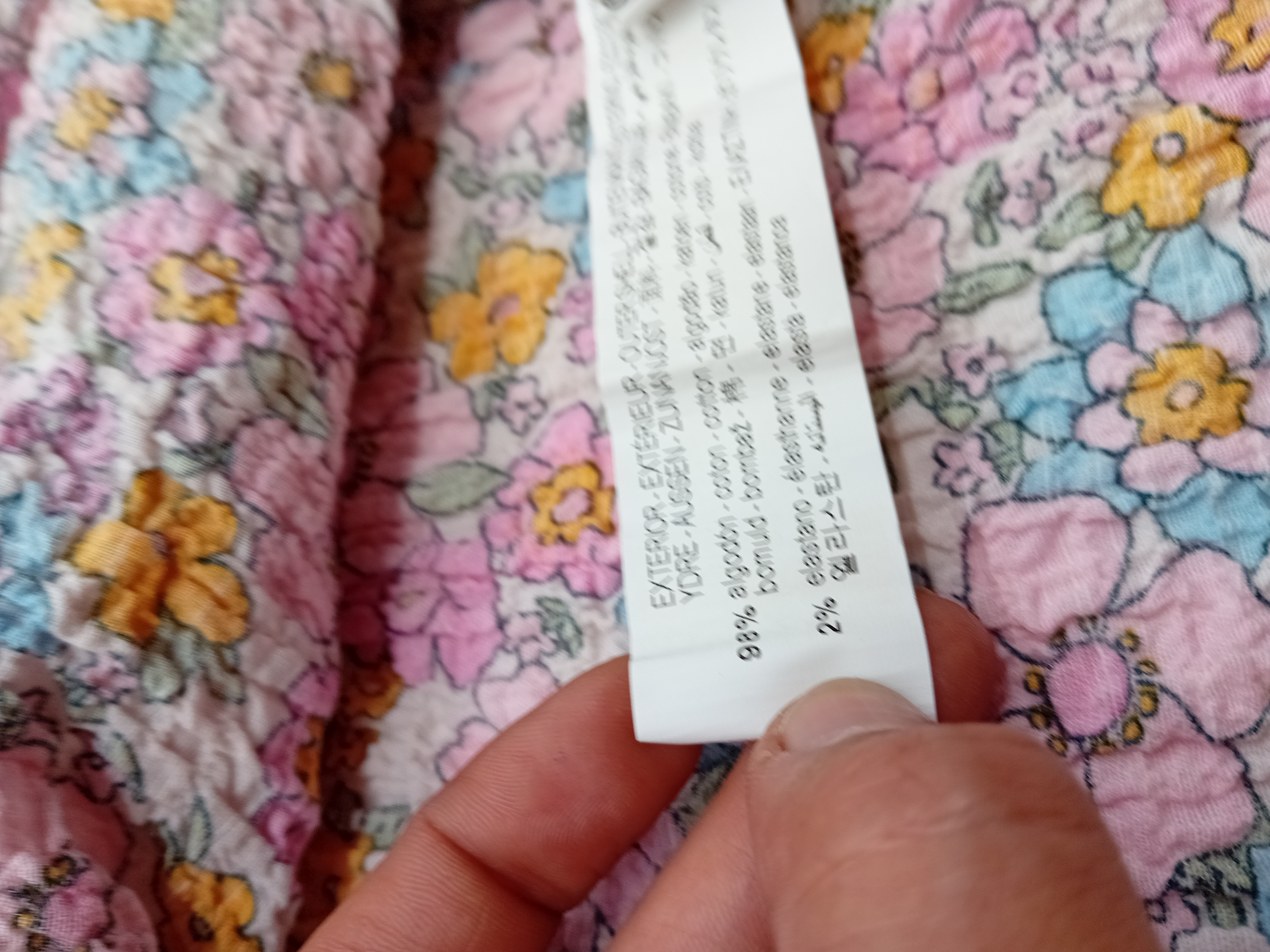 Robe À Fleurs Multicolore Zara 4 Ans
