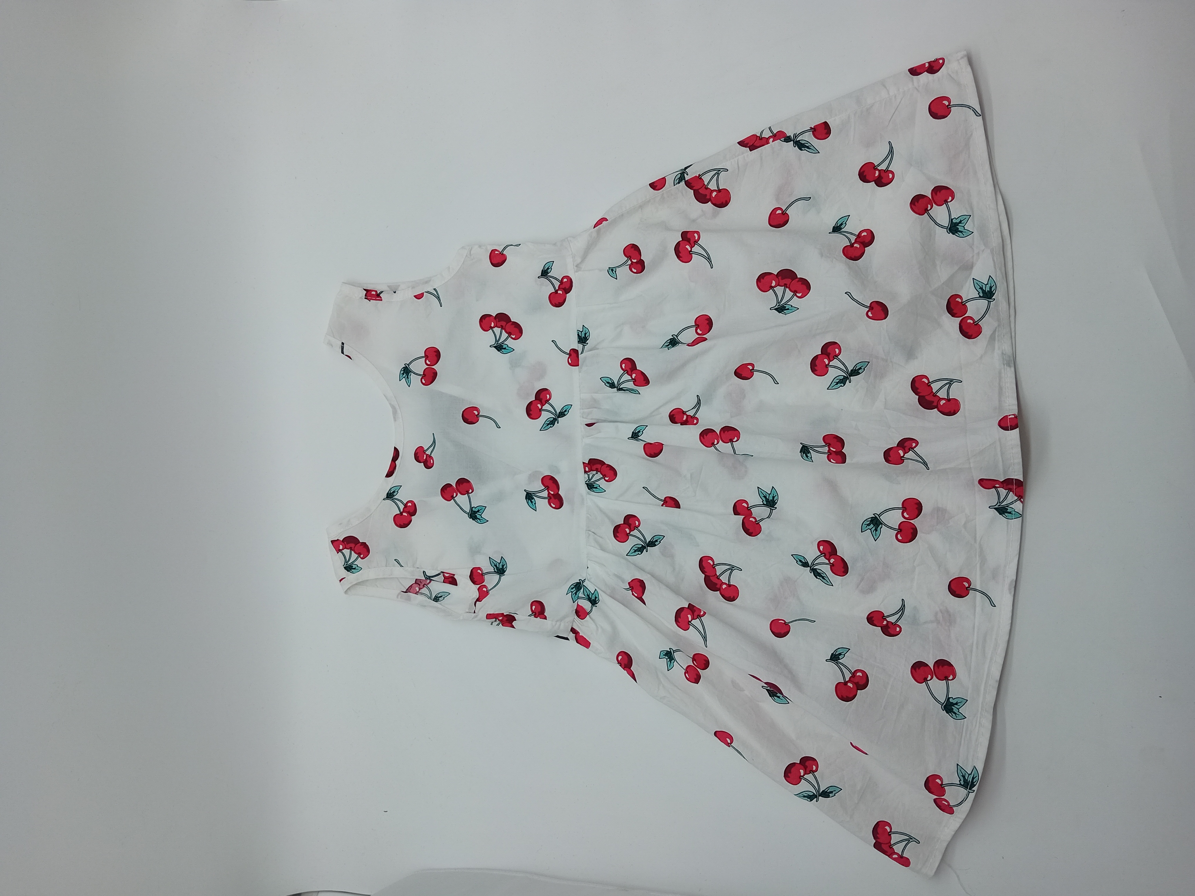 Robe Blanche Cerises 5 Ans