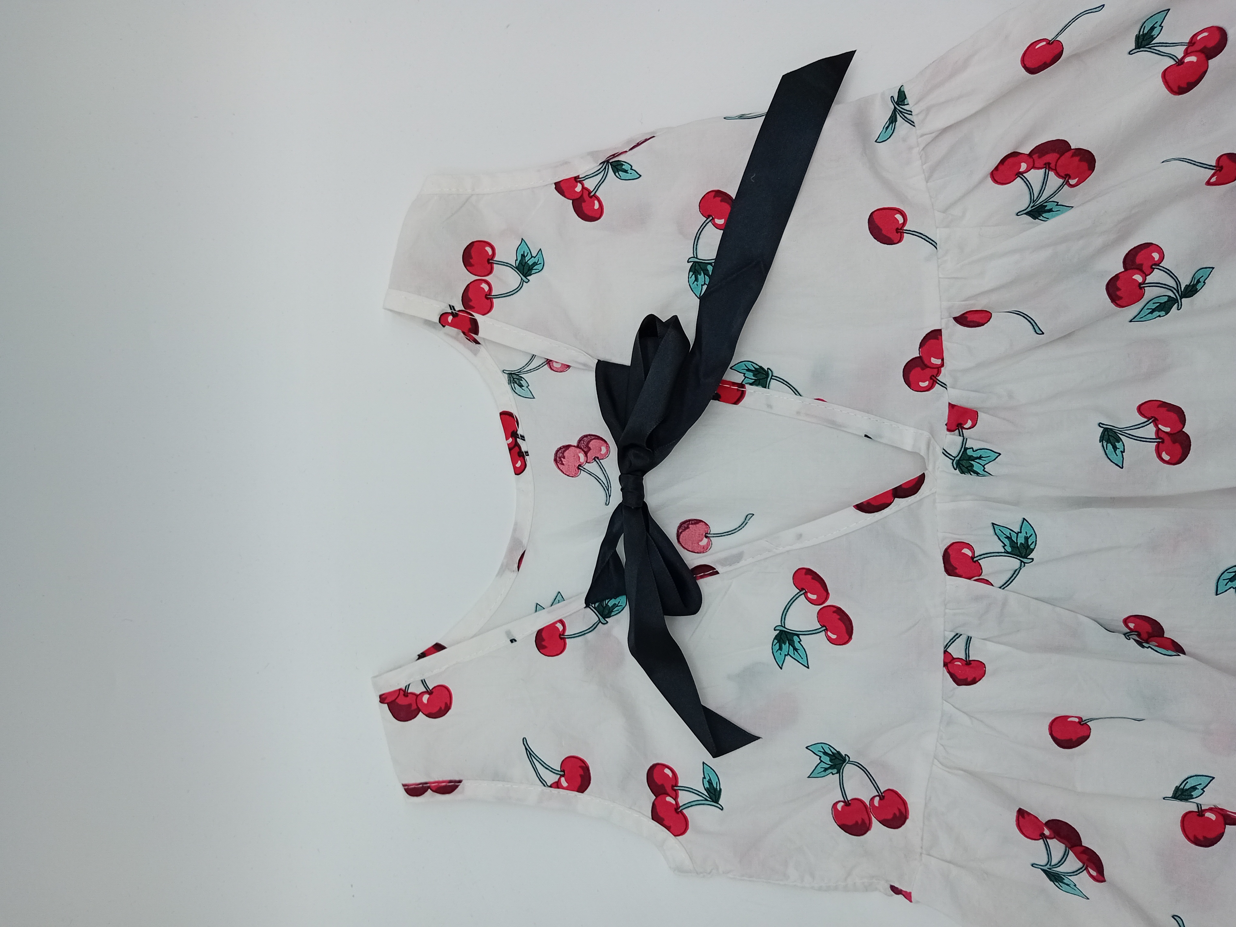Robe Blanche Cerises 5 Ans