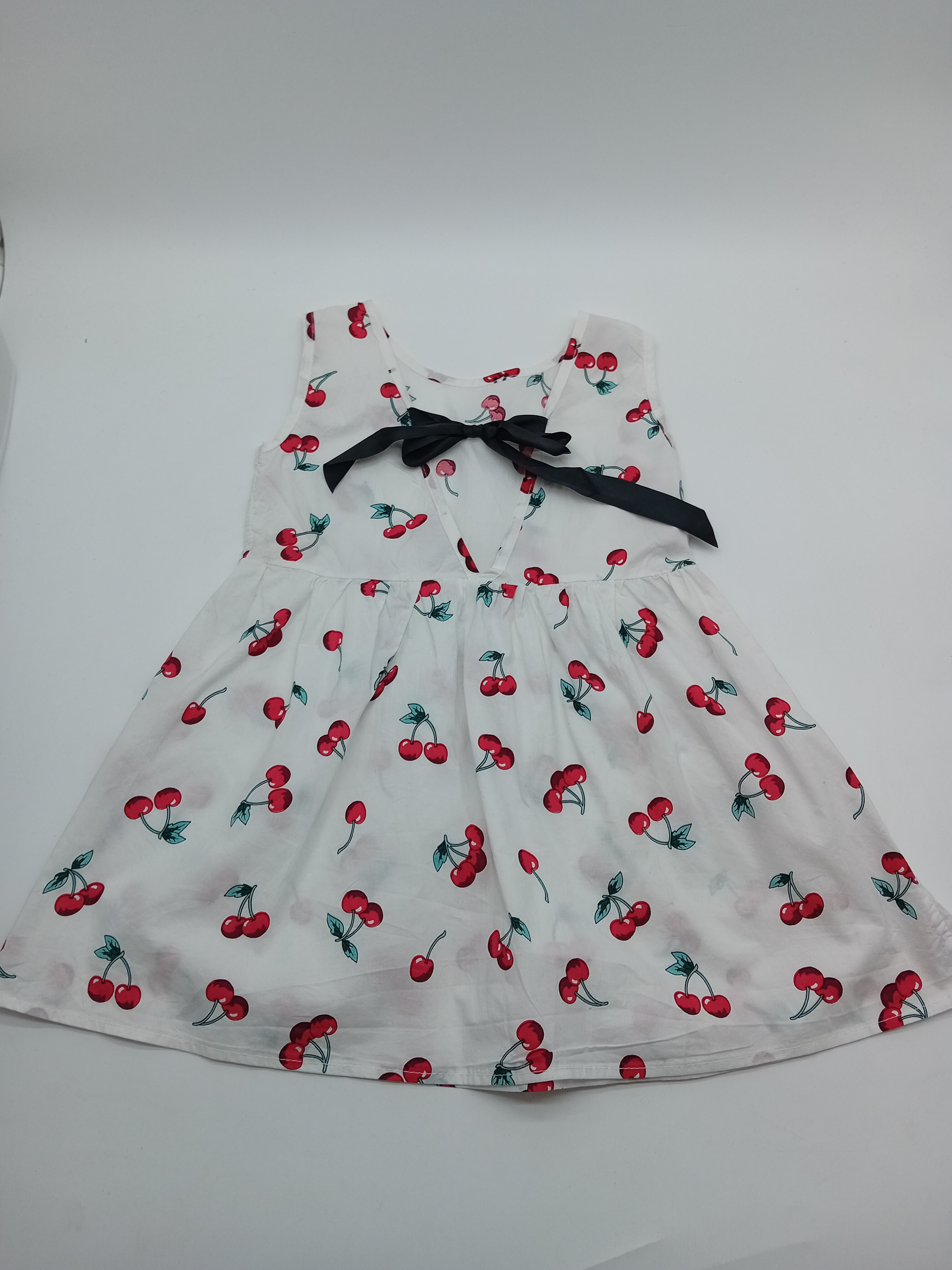Robe Blanche Cerises 5 Ans