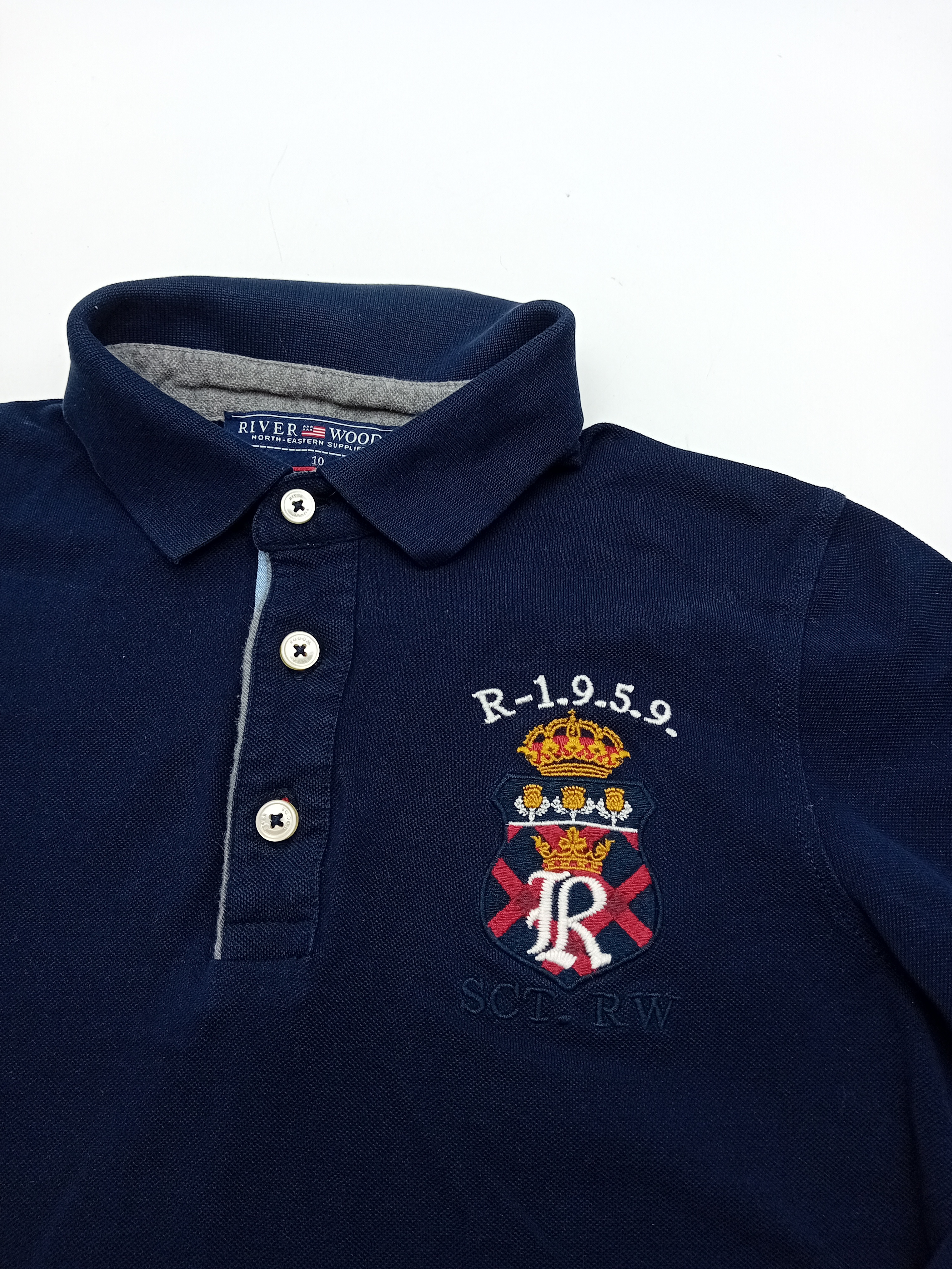 Polo Bleu Marine River Woods 10 Ans