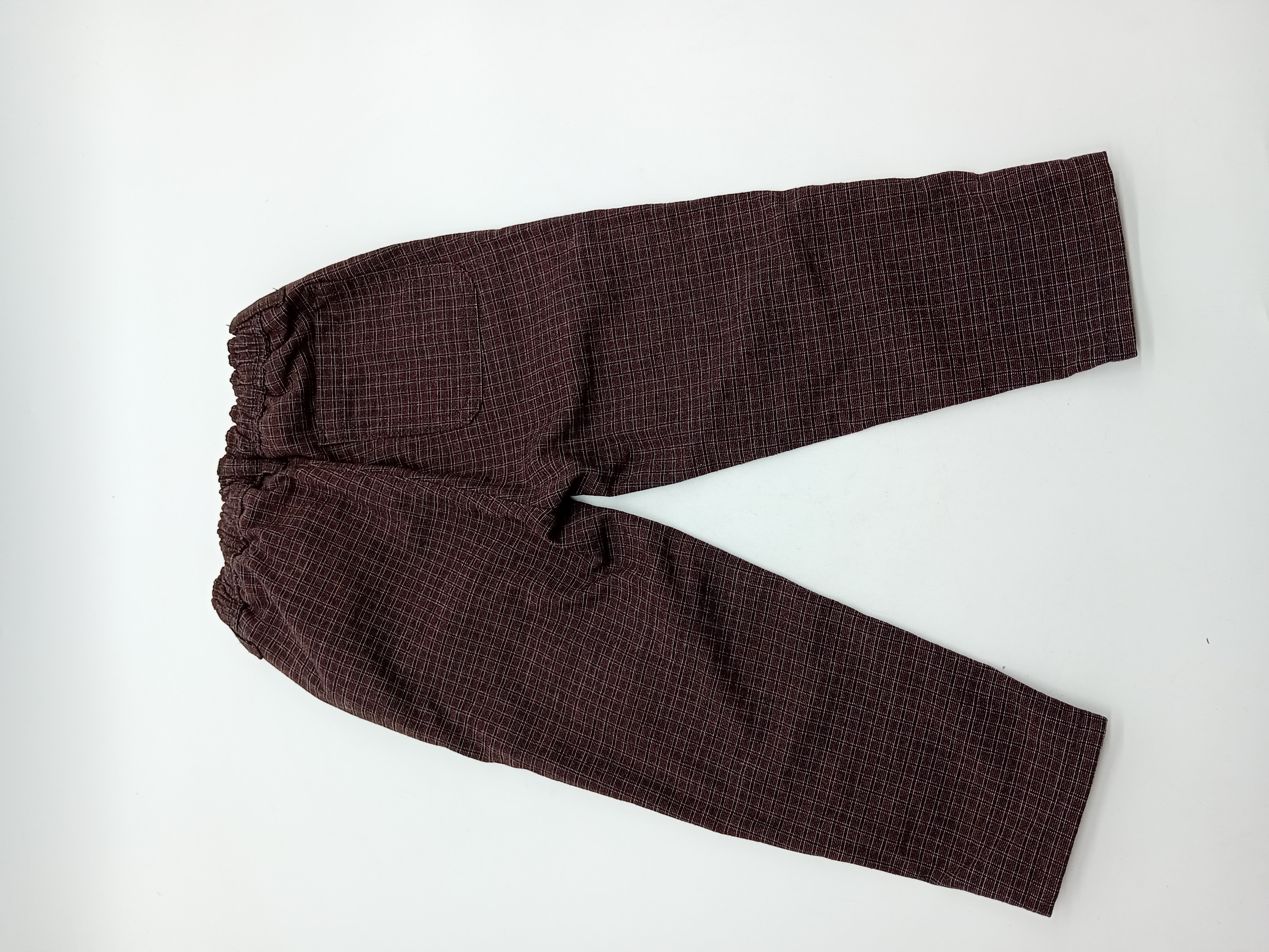 Pantalon À Carreaux Bordeaux Et Gris Zara