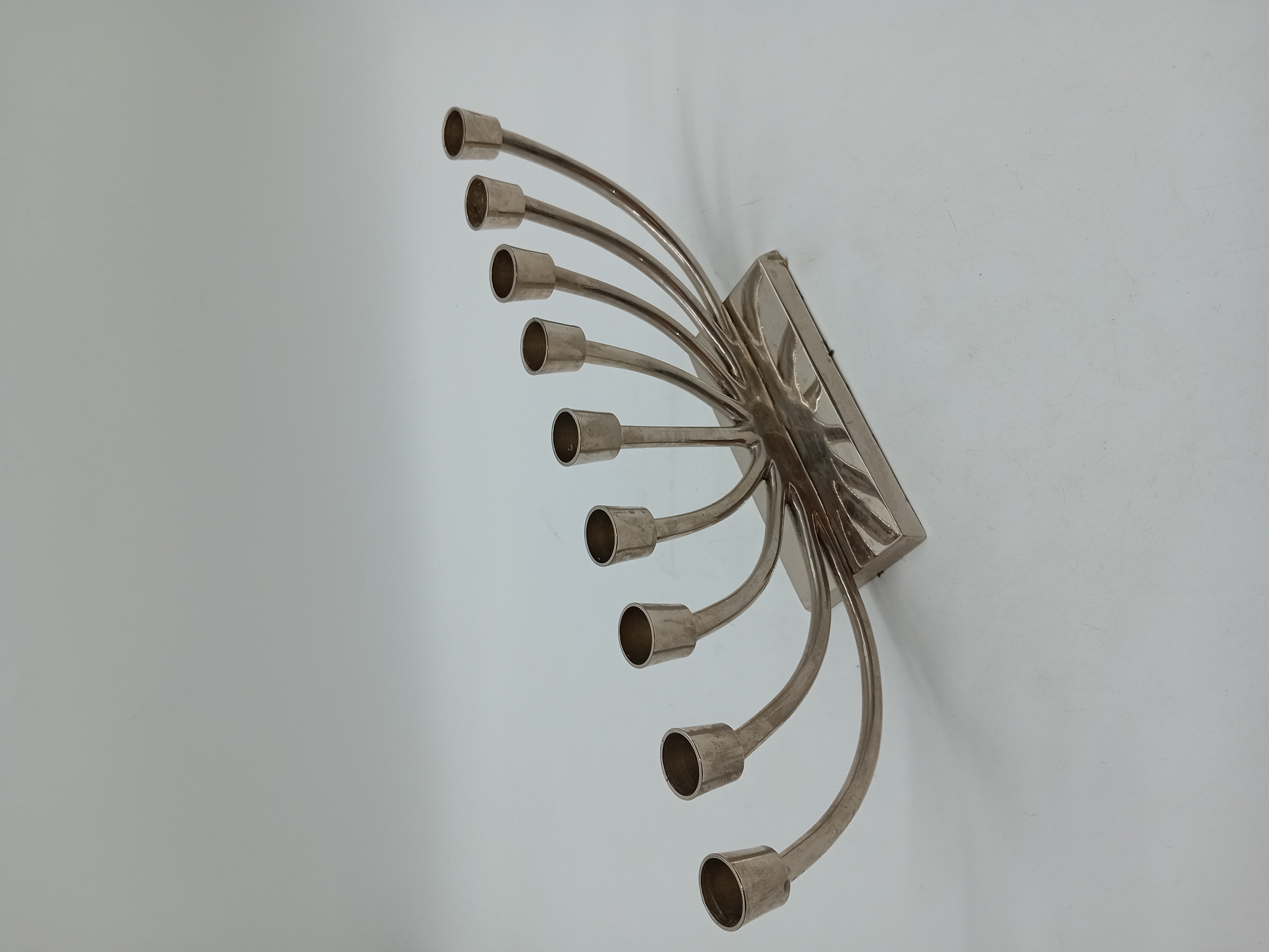 Chandelier Menorah Hanoucca Metal Argente